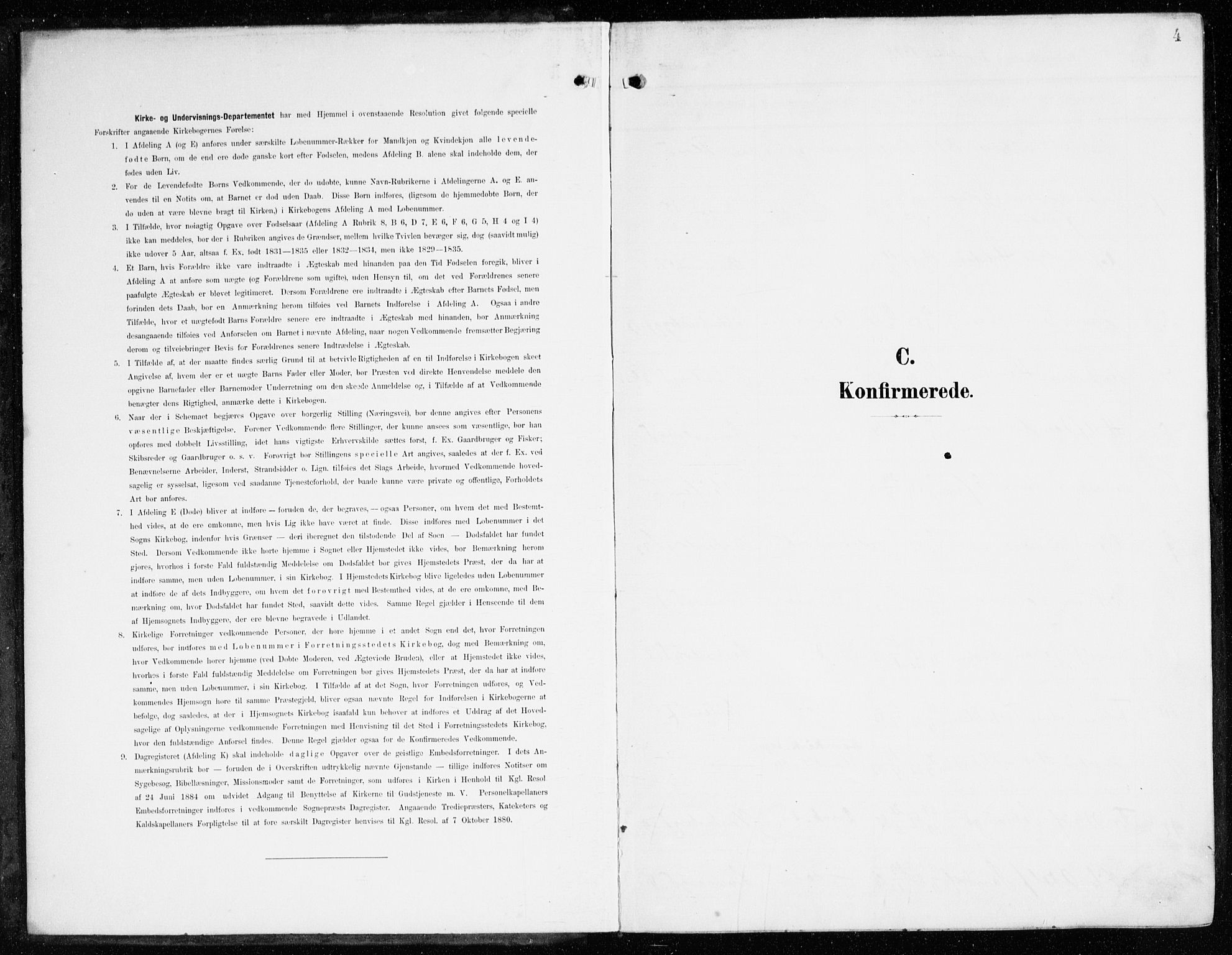 Domkirken sokneprestembete, SAB/A-74801/H/Haa/L0031: Parish register (official) no. C 6, 1898-1915, p. 4