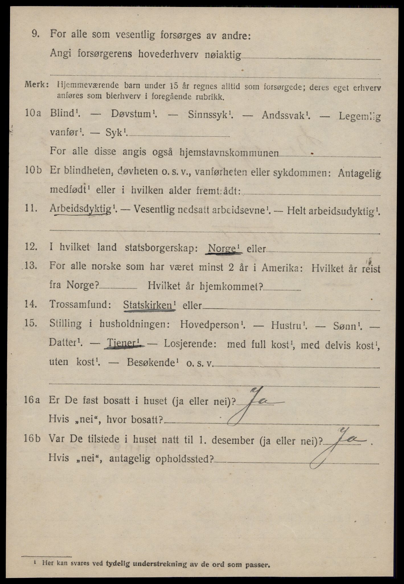 SAT, 1920 census for Bolsøy, 1920, p. 5340