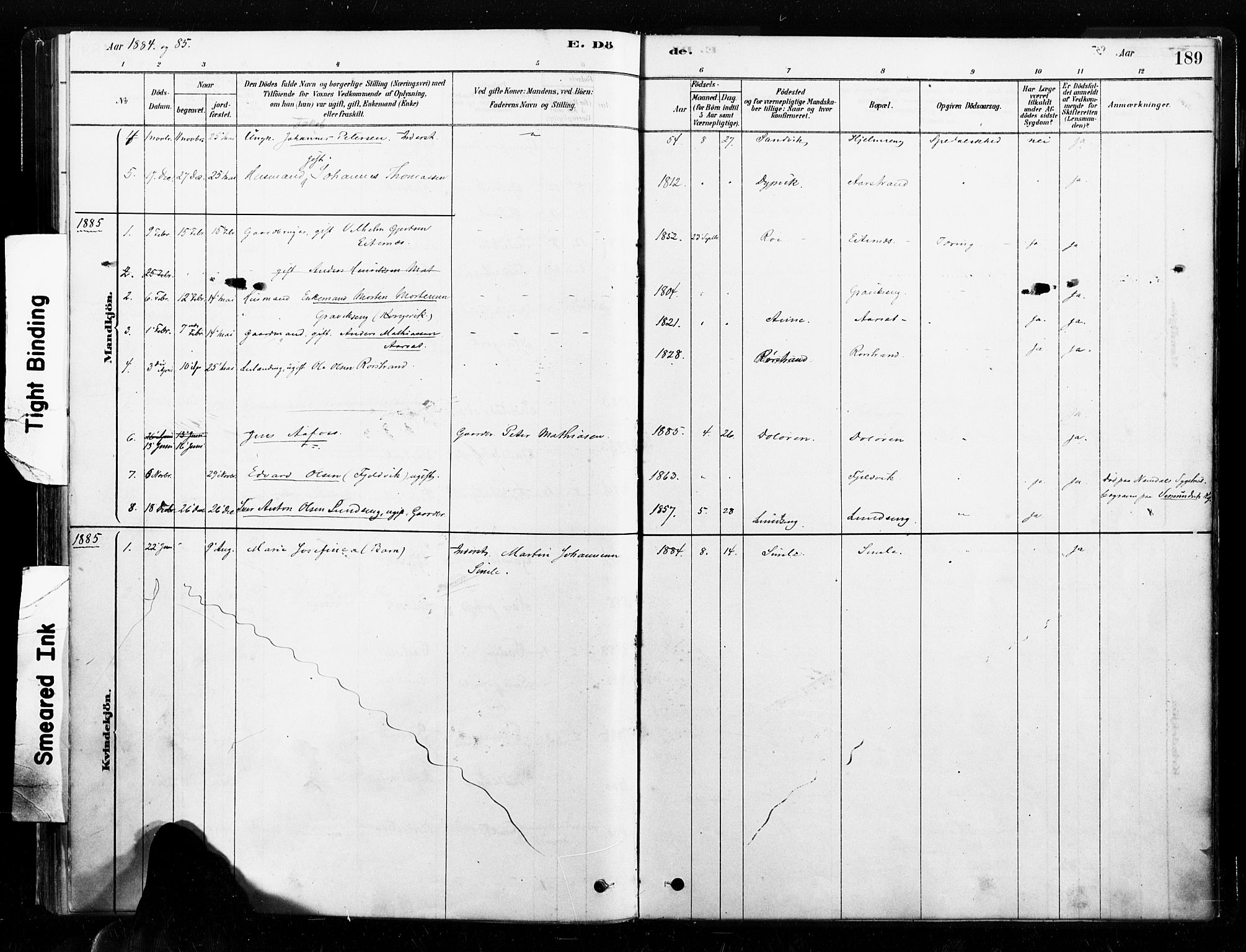 Ministerialprotokoller, klokkerbøker og fødselsregistre - Nord-Trøndelag, SAT/A-1458/789/L0705: Parish register (official) no. 789A01, 1878-1910, p. 189