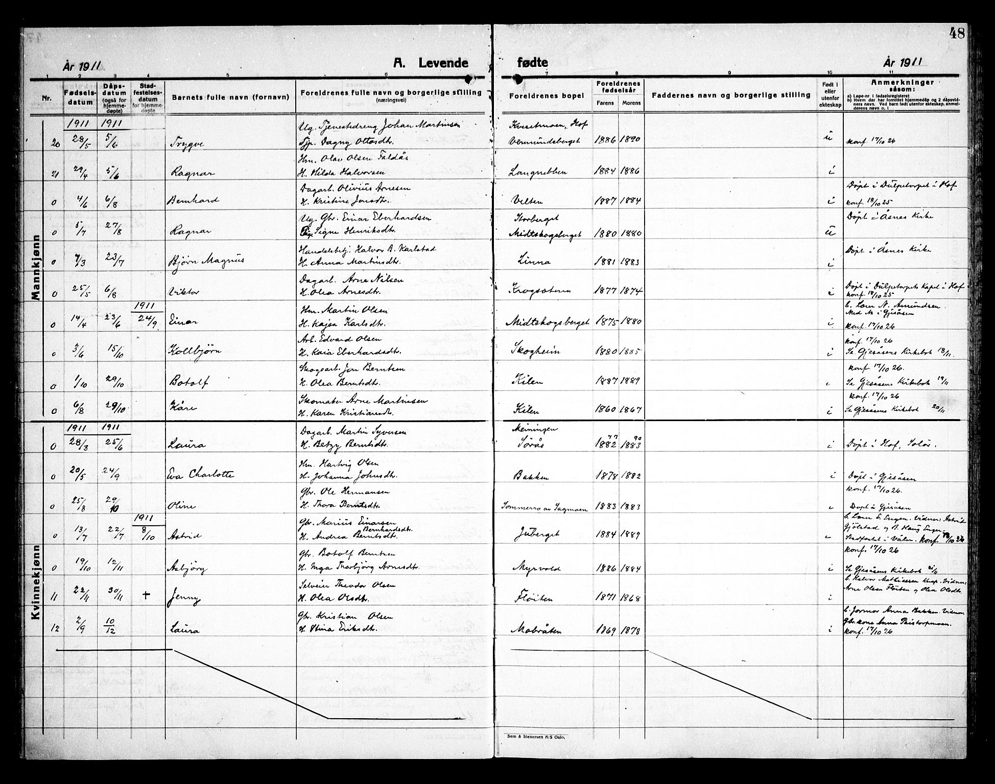 Åsnes prestekontor, AV/SAH-PREST-042/H/Ha/Haa/L0000E: Parish register (official) no. 0C, 1890-1929, p. 48