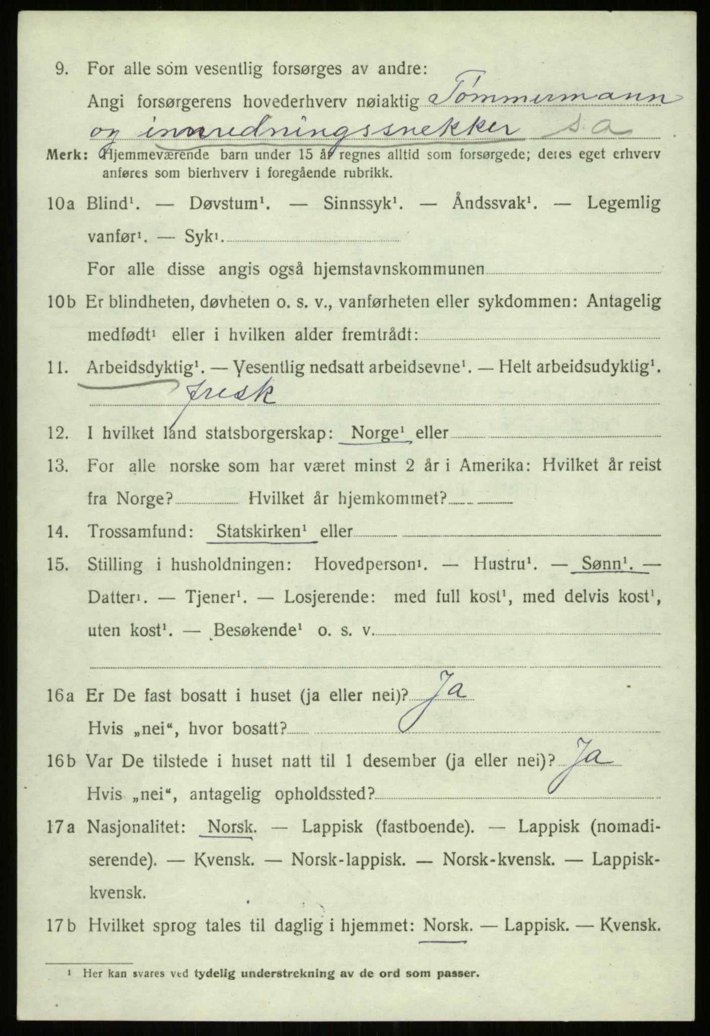 SATØ, 1920 census for Trondenes, 1920, p. 7628