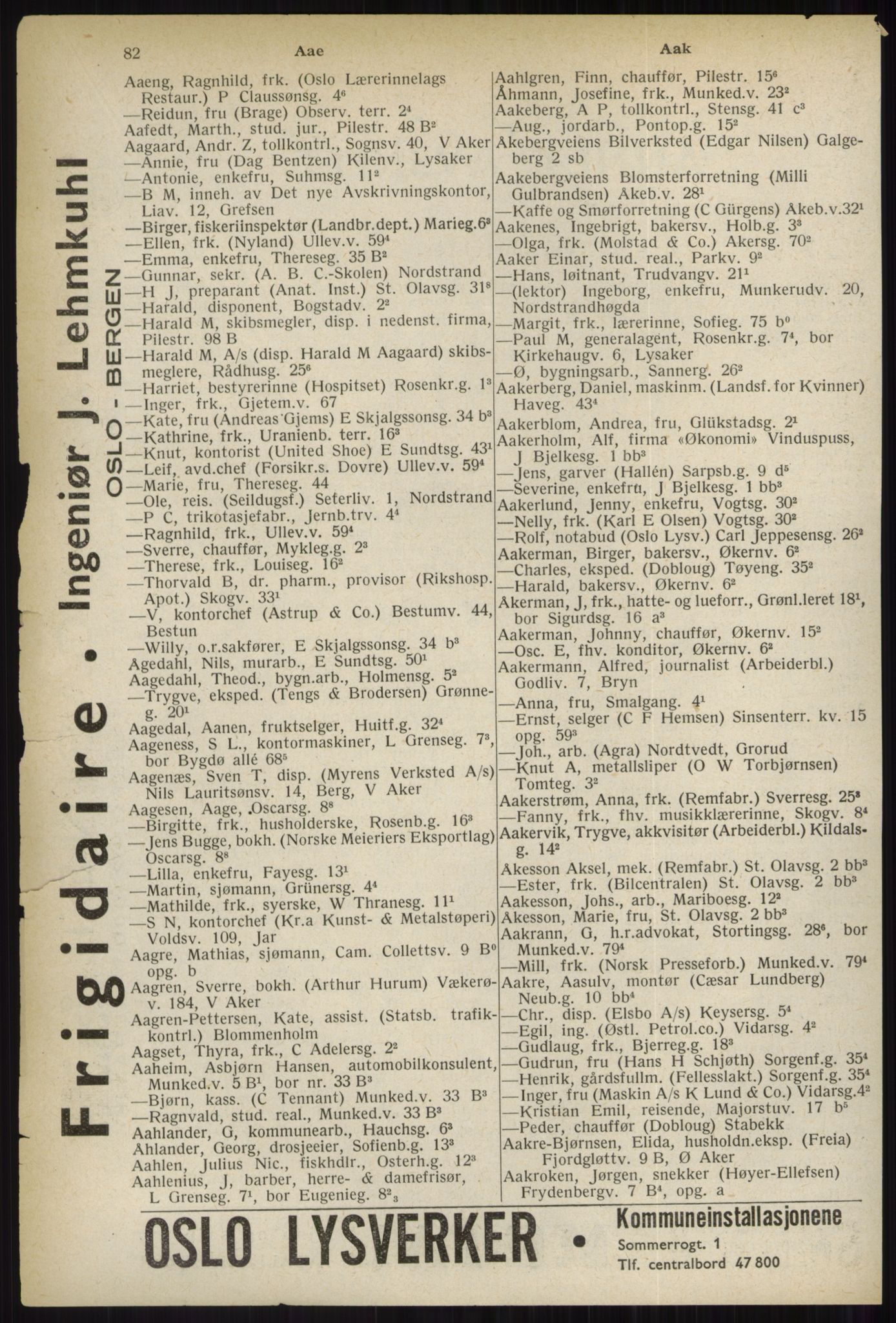 Kristiania/Oslo adressebok, PUBL/-, 1937, p. 82