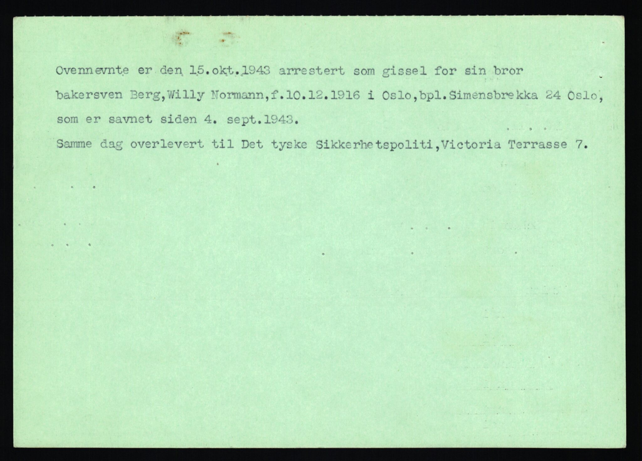 Statspolitiet - Hovedkontoret / Osloavdelingen, AV/RA-S-1329/C/Ca/L0012: Oanæs - Quistgaard	, 1943-1945, p. 143