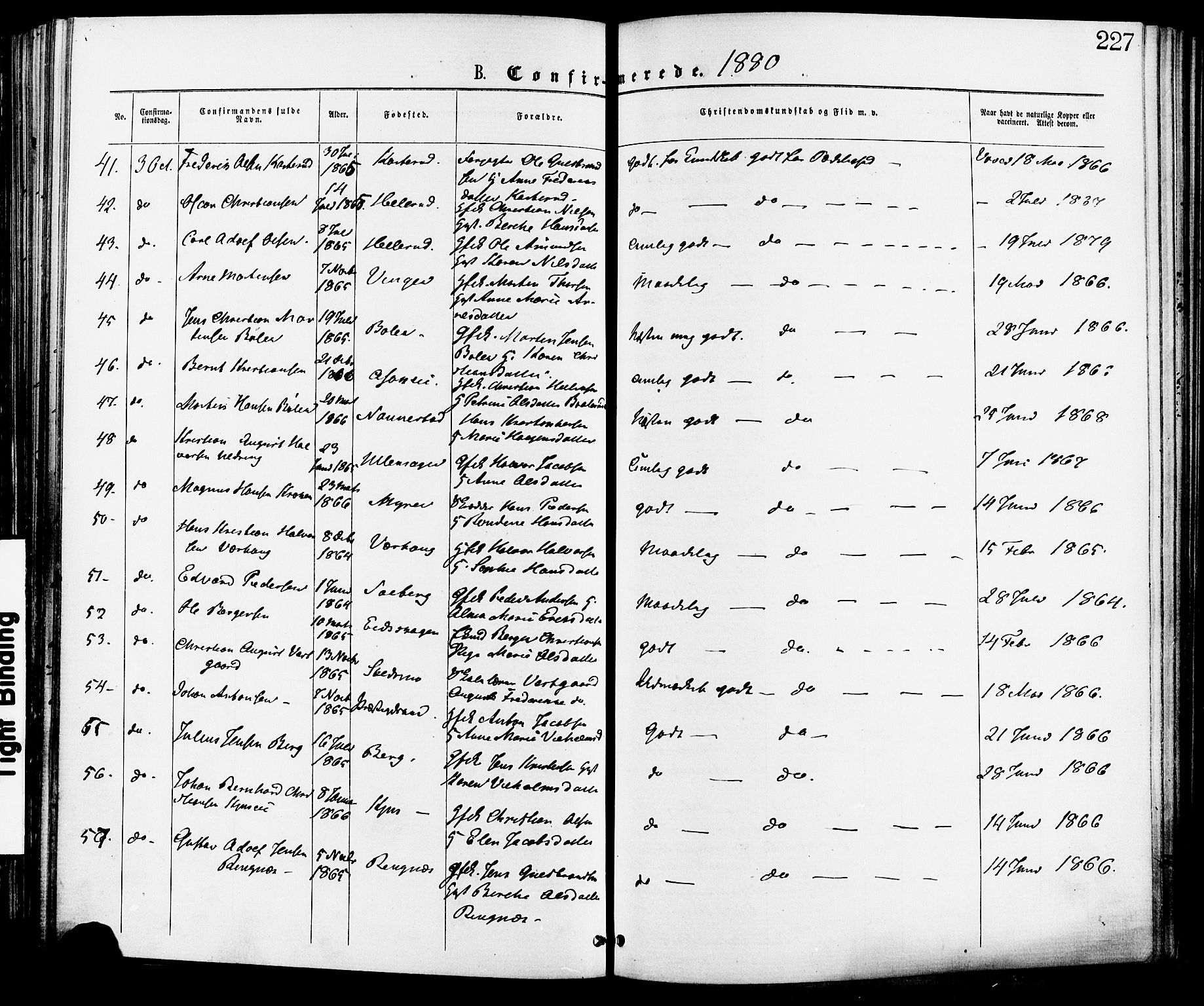 Skedsmo prestekontor Kirkebøker, AV/SAO-A-10033a/F/Fa/L0012: Parish register (official) no. I 12, 1876-1883, p. 227