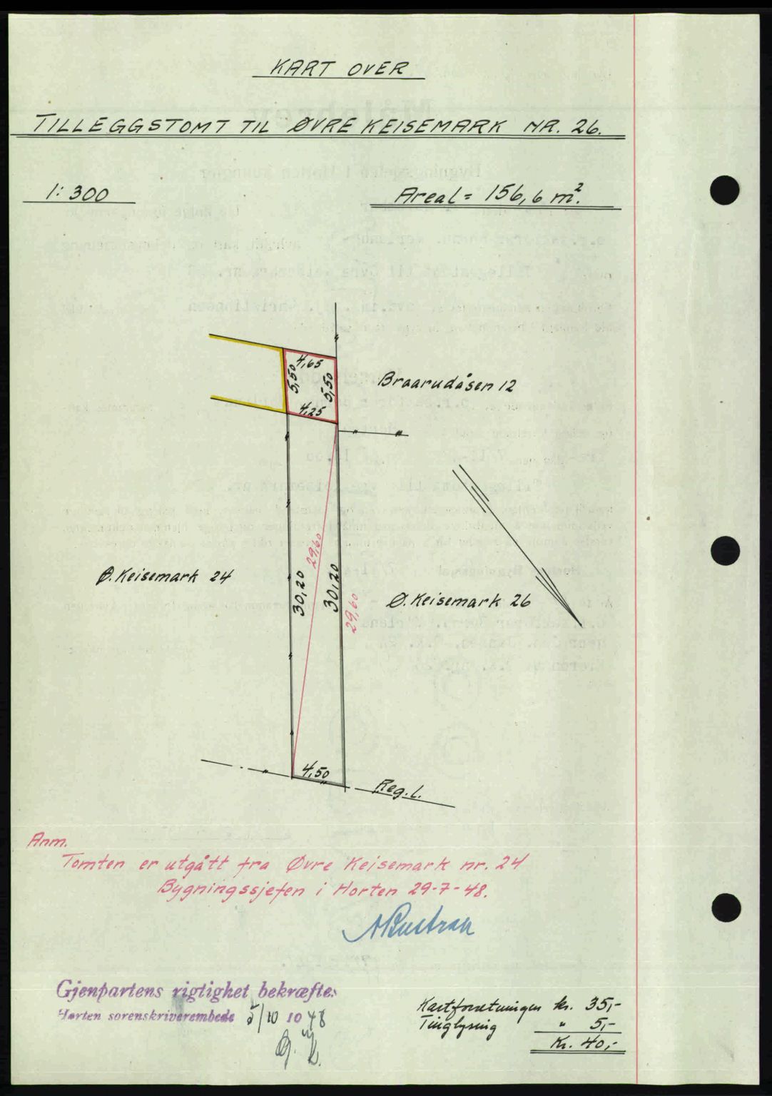 Horten sorenskriveri, AV/SAKO-A-133/G/Ga/Gaa/L0011: Mortgage book no. A-11, 1948-1948, Diary no: : 1360/1948