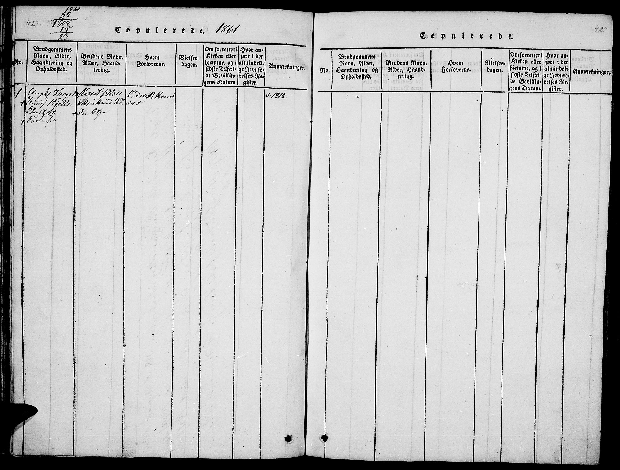 Ringebu prestekontor, SAH/PREST-082/H/Ha/Hab/L0001: Parish register (copy) no. 1, 1821-1839, p. 426-427