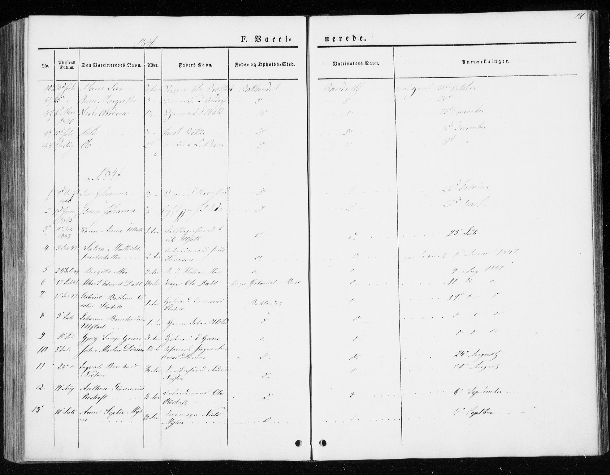 Ministerialprotokoller, klokkerbøker og fødselsregistre - Sør-Trøndelag, AV/SAT-A-1456/604/L0183: Parish register (official) no. 604A04, 1841-1850, p. 181