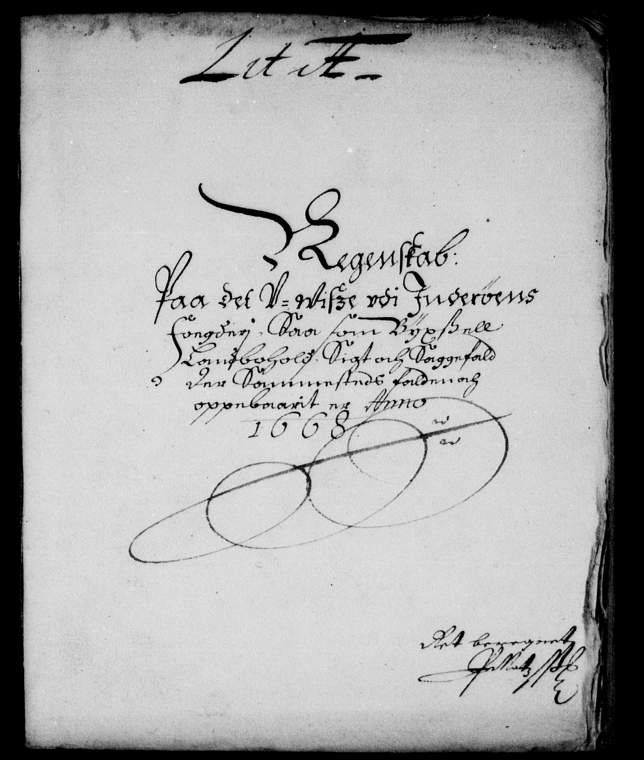 Rentekammeret inntil 1814, Reviderte regnskaper, Stiftamtstueregnskaper, Trondheim stiftamt og Nordland amt, AV/RA-EA-6044/R/Rd/L0024: Trondheim stiftamt, 1668