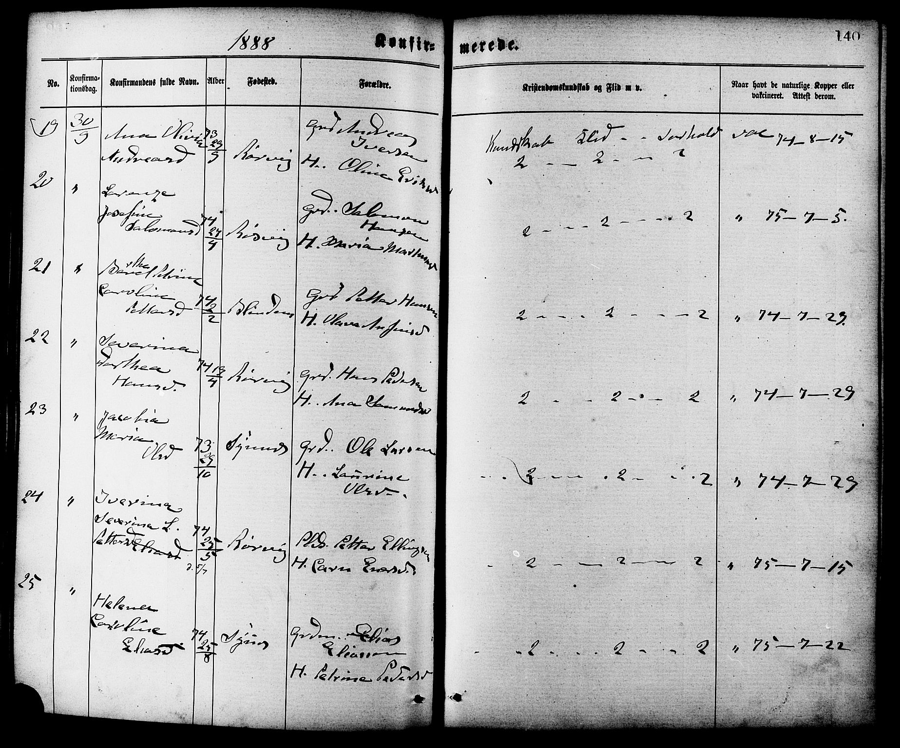 Ministerialprotokoller, klokkerbøker og fødselsregistre - Møre og Romsdal, AV/SAT-A-1454/537/L0519: Parish register (official) no. 537A03, 1876-1889, p. 140