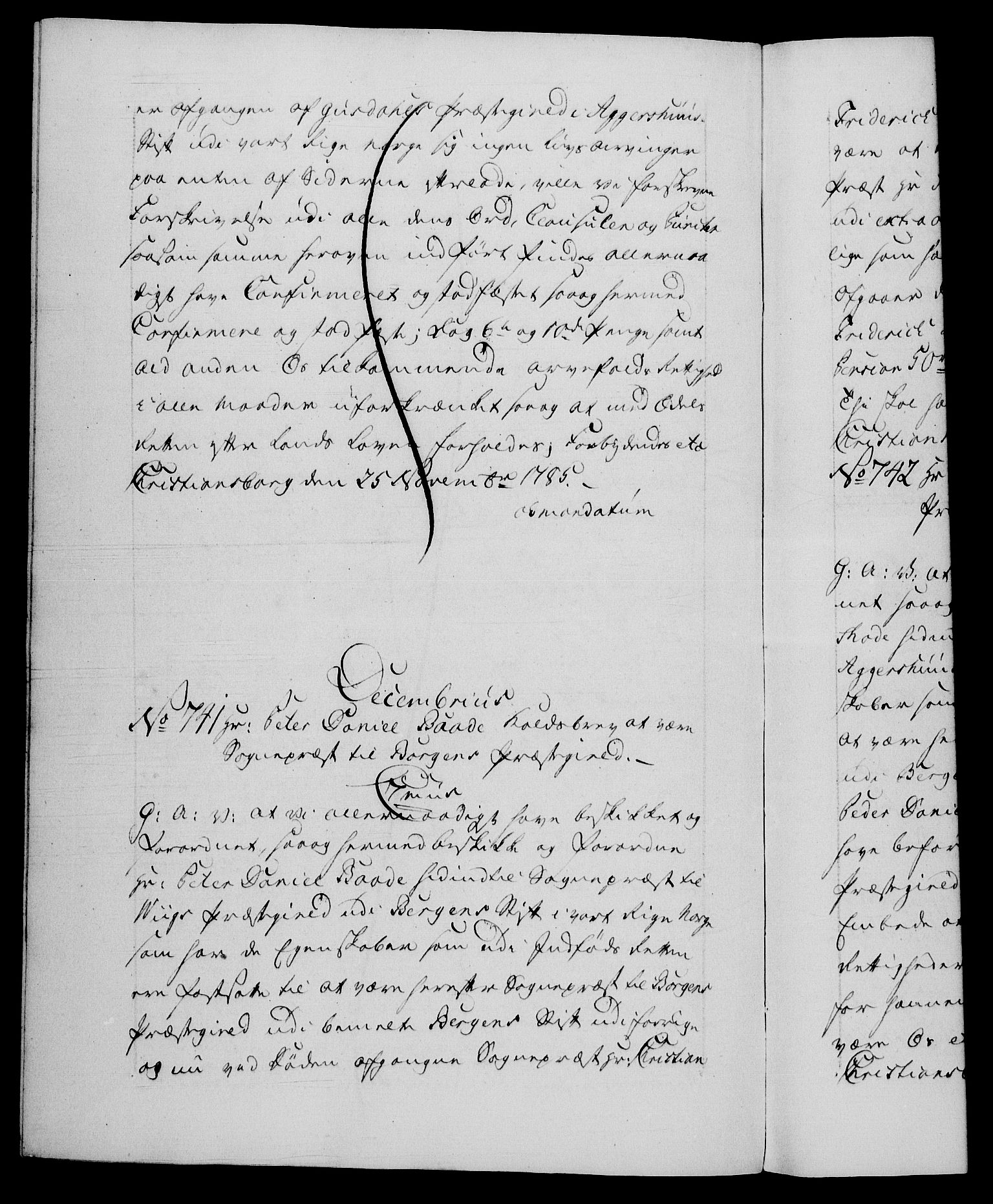 Danske Kanselli 1572-1799, AV/RA-EA-3023/F/Fc/Fca/Fcaa/L0050: Norske registre, 1784-1785, p. 865b