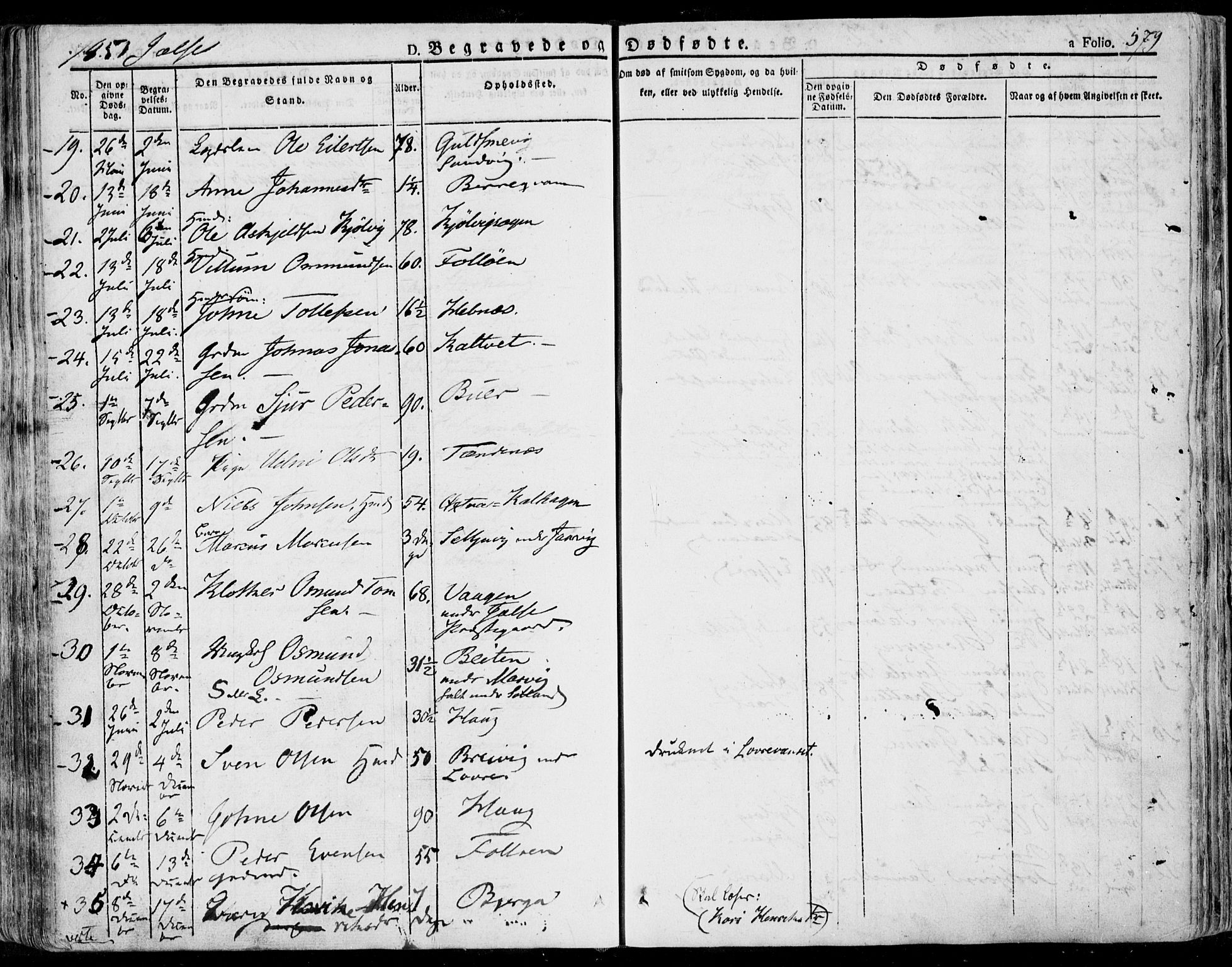 Jelsa sokneprestkontor, AV/SAST-A-101842/01/IV: Parish register (official) no. A 6.2, 1828-1853, p. 579