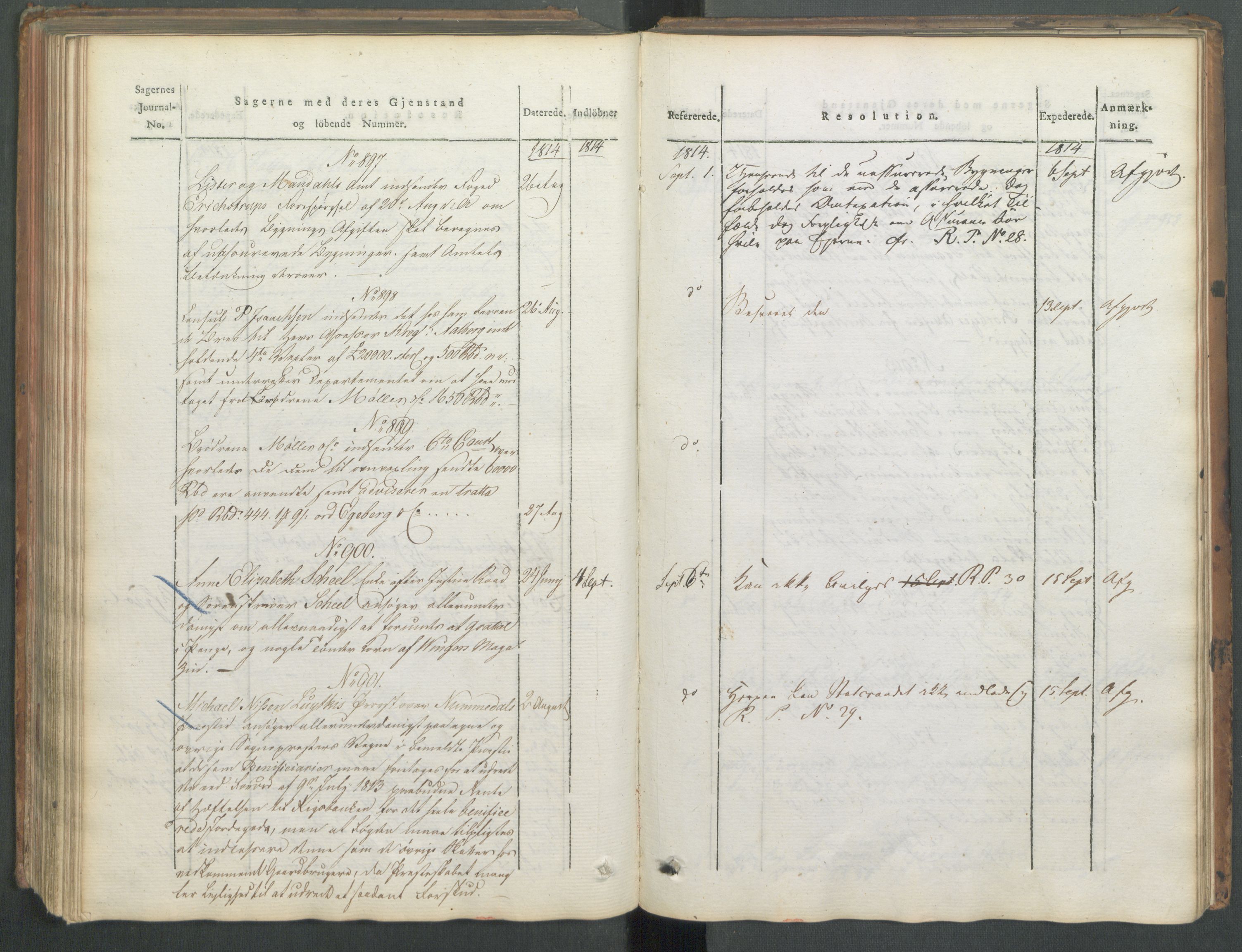 Departementene i 1814, AV/RA-S-3899/Fa/L0008: 1. byrå - Journal B, 1814, p. 177