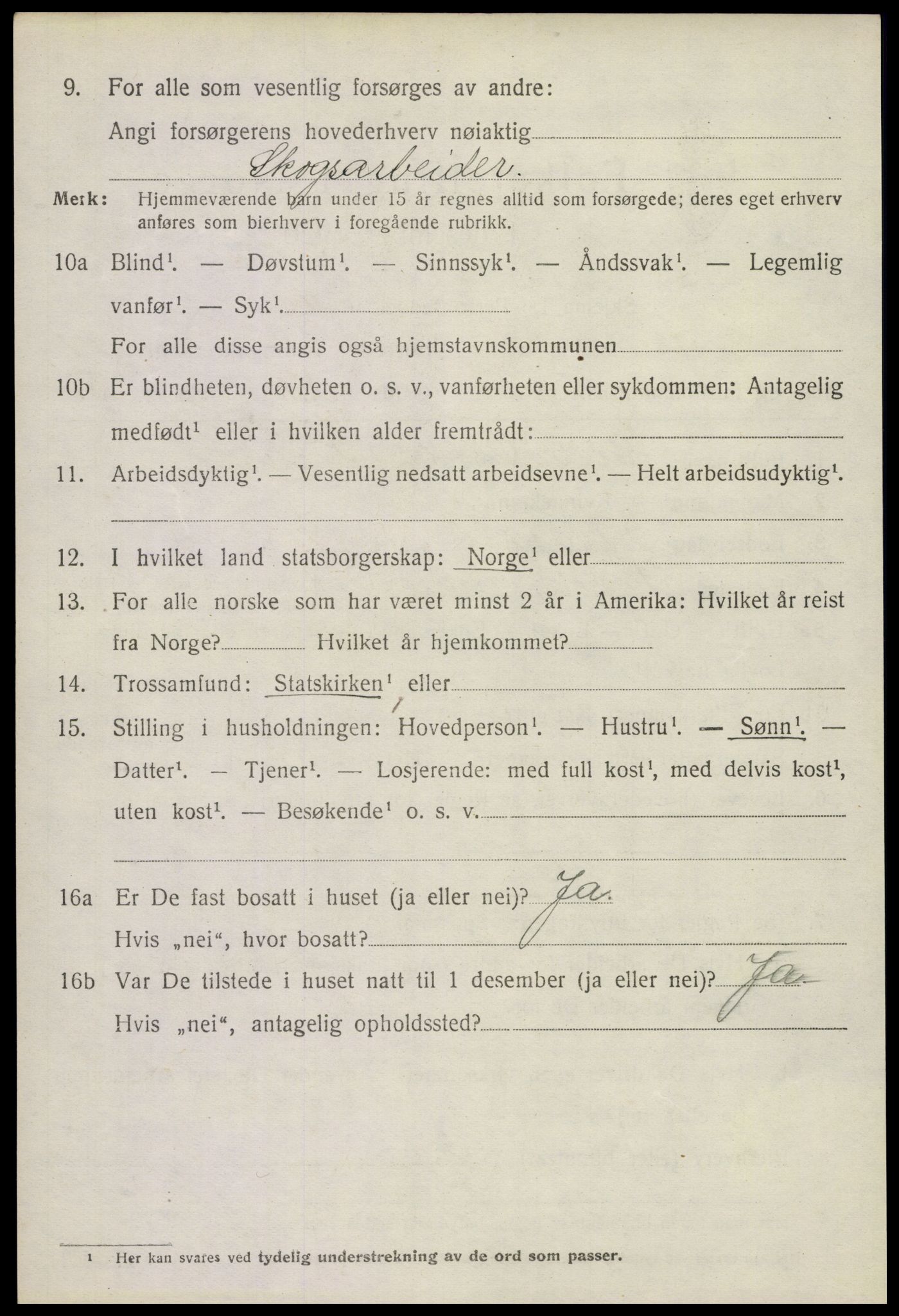 SAKO, 1920 census for Andebu, 1920, p. 4461