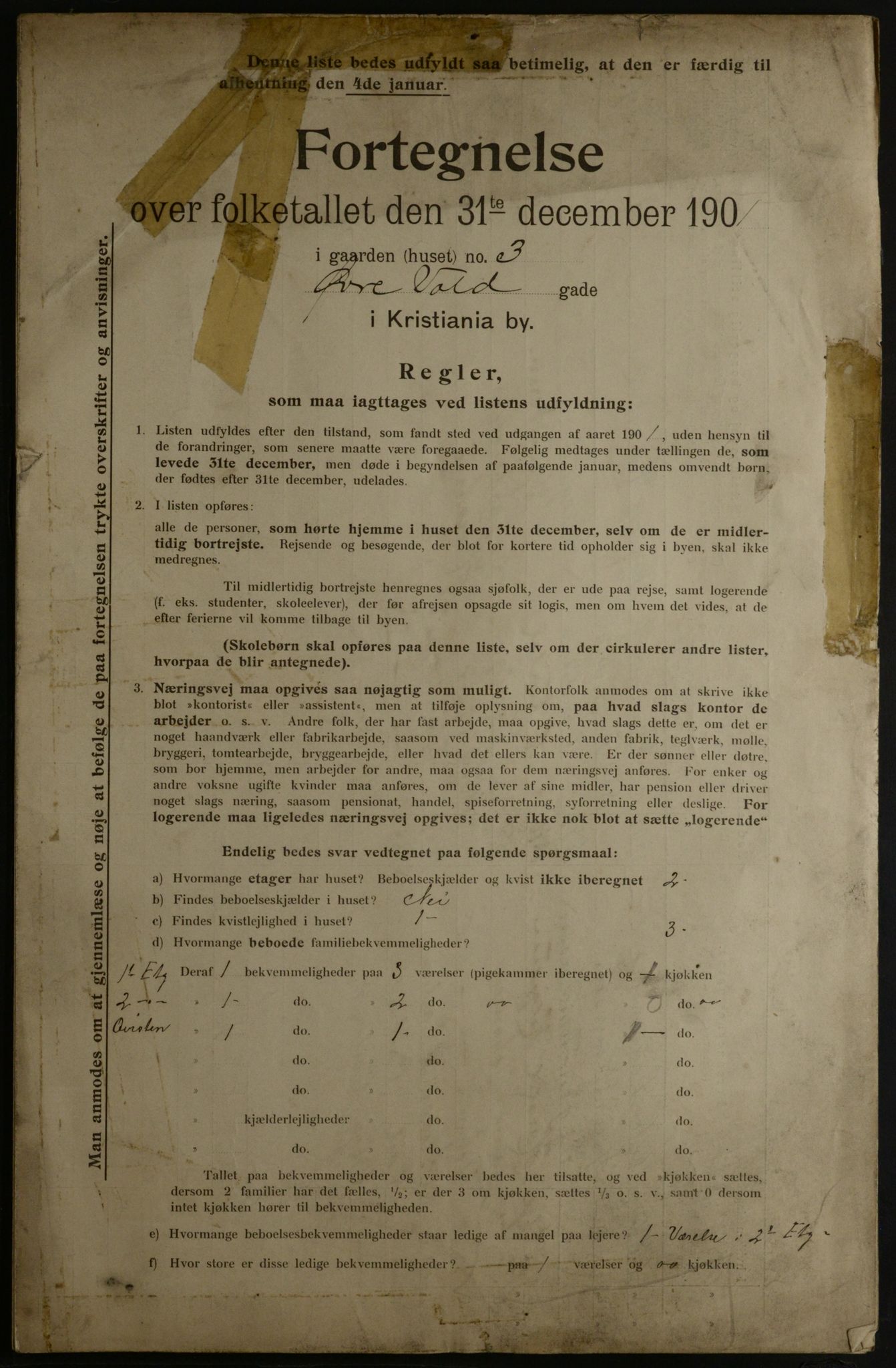 OBA, Municipal Census 1901 for Kristiania, 1901, p. 19800