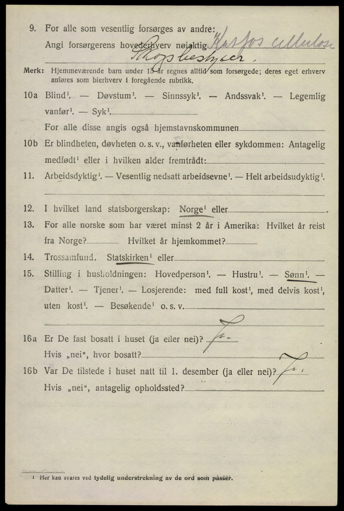 SAKO, 1920 census for Modum, 1920, p. 19412