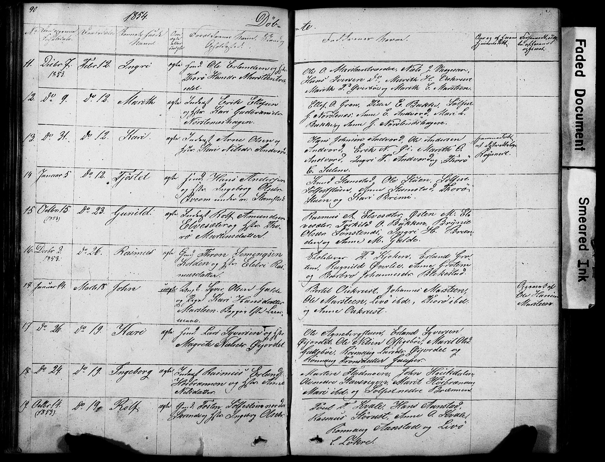 Lom prestekontor, SAH/PREST-070/L/L0012: Parish register (copy) no. 12, 1845-1873, p. 90-91