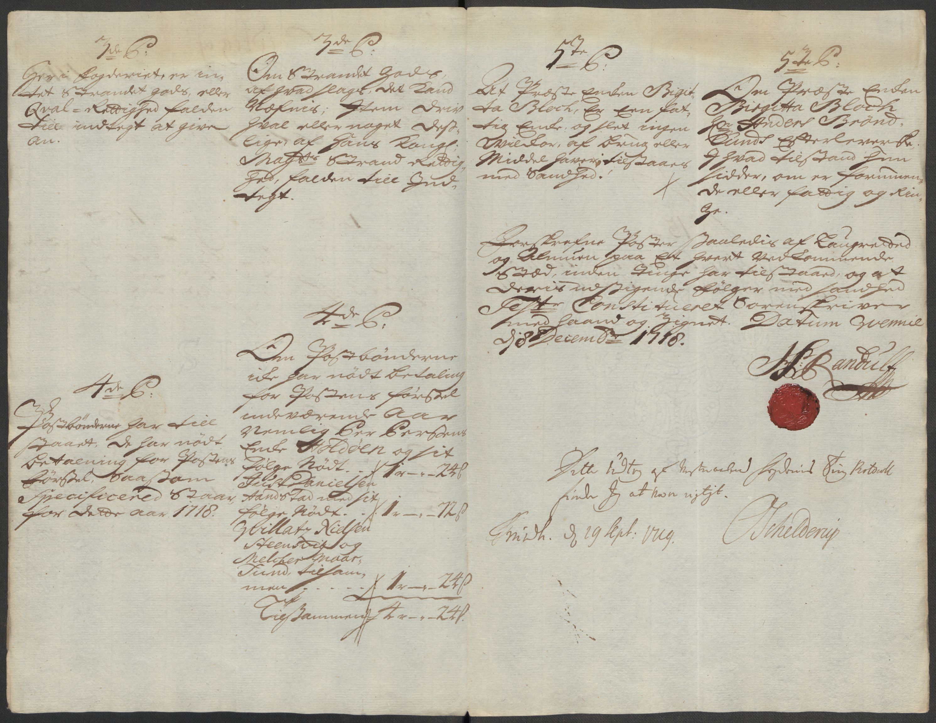 Rentekammeret inntil 1814, Reviderte regnskaper, Fogderegnskap, RA/EA-4092/R67/L4684: Fogderegnskap Vesterålen, Andenes og Lofoten, 1718, p. 156