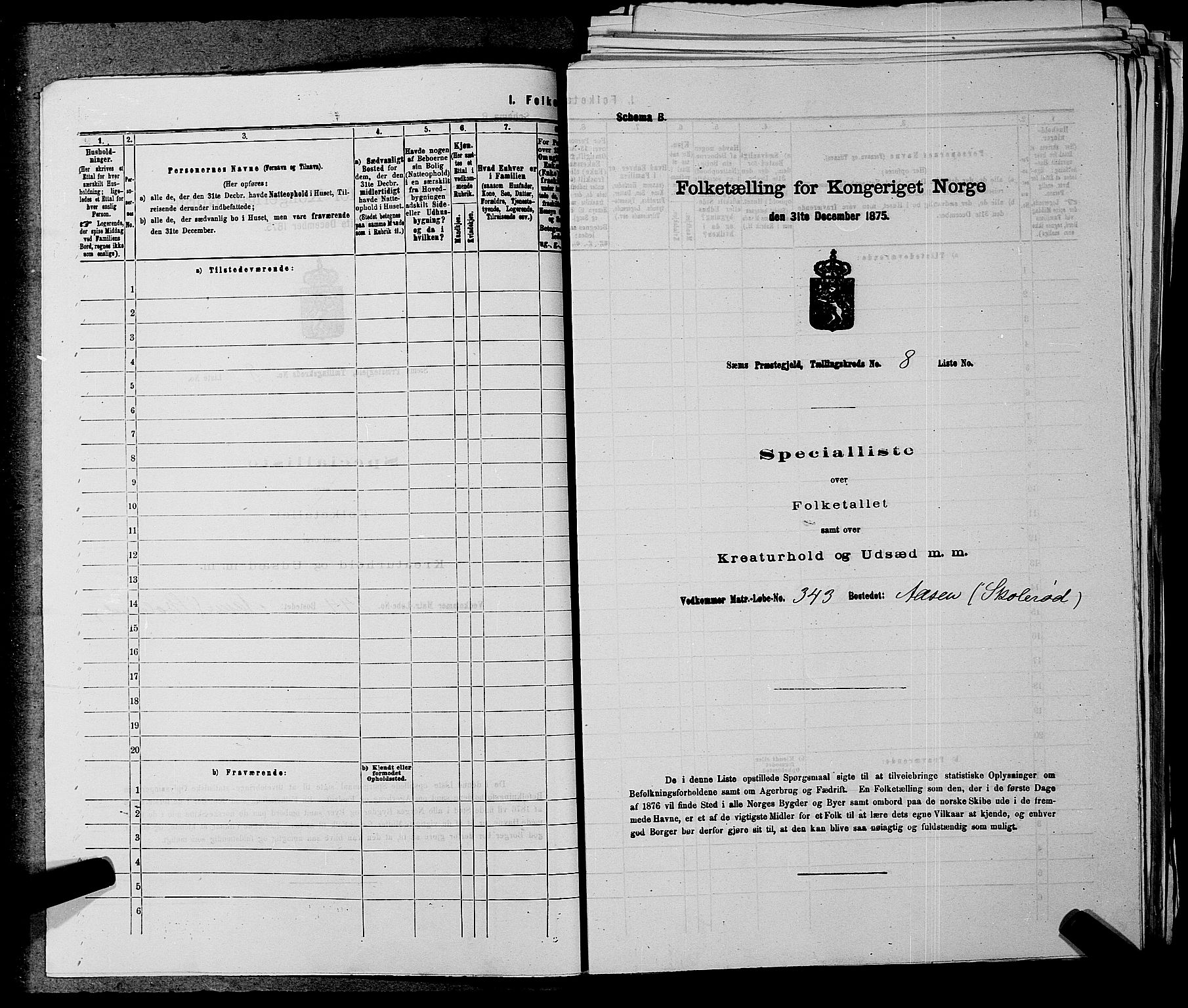SAKO, 1875 census for 0721P Sem, 1875, p. 1353