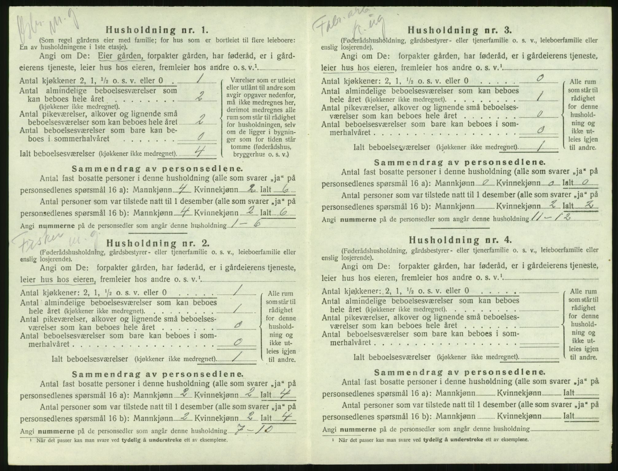 SAT, 1920 census for Borgund, 1920, p. 1473