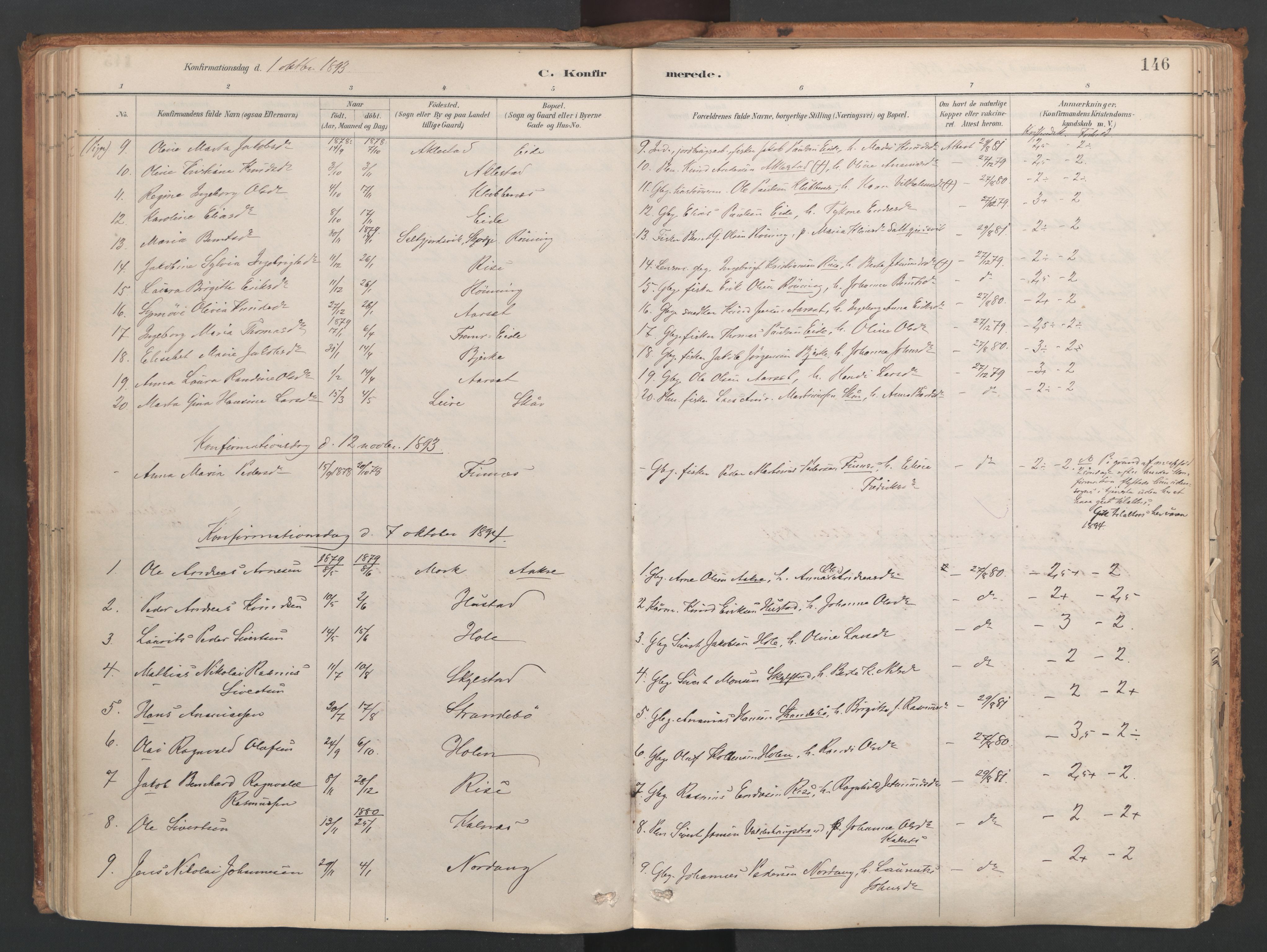 Ministerialprotokoller, klokkerbøker og fødselsregistre - Møre og Romsdal, SAT/A-1454/515/L0211: Parish register (official) no. 515A07, 1886-1910, p. 146