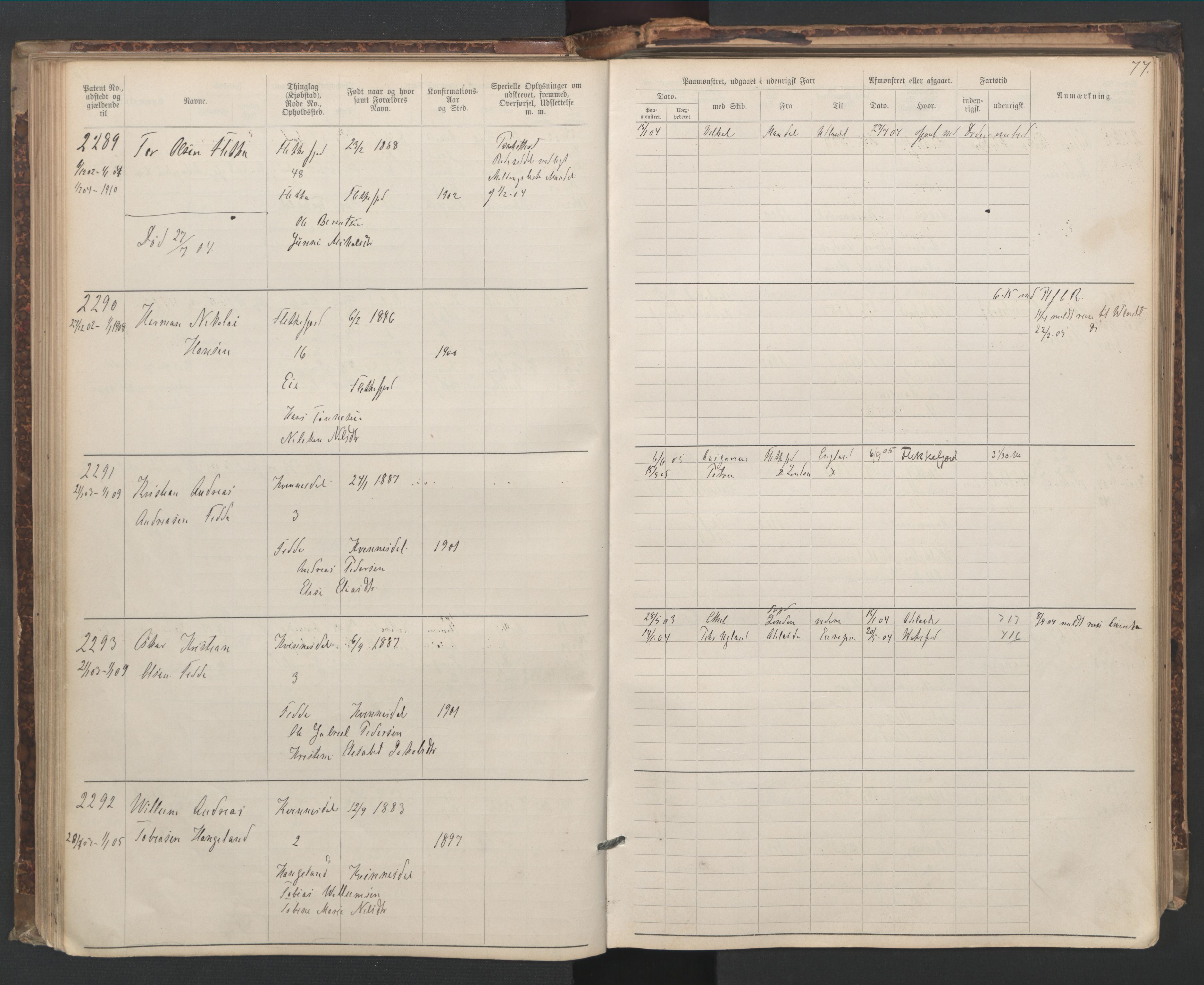 Flekkefjord mønstringskrets, AV/SAK-2031-0018/F/Fa/L0006: Annotasjonsrulle nr 1916-2964 med register, Æ-3, 1891-1948, p. 107