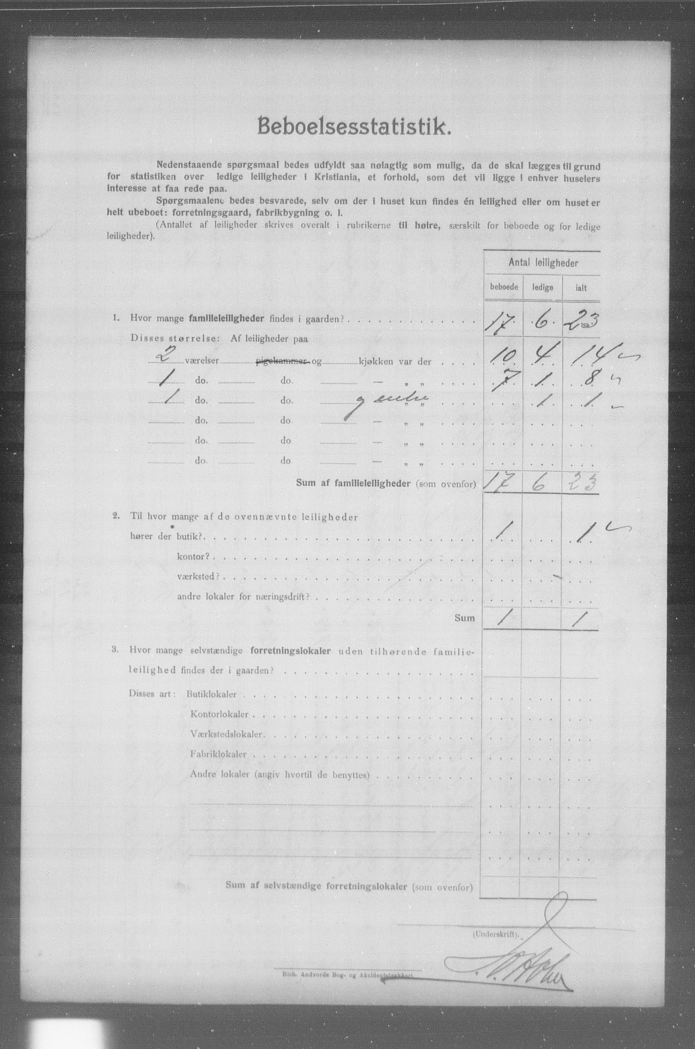 OBA, Municipal Census 1904 for Kristiania, 1904, p. 24174