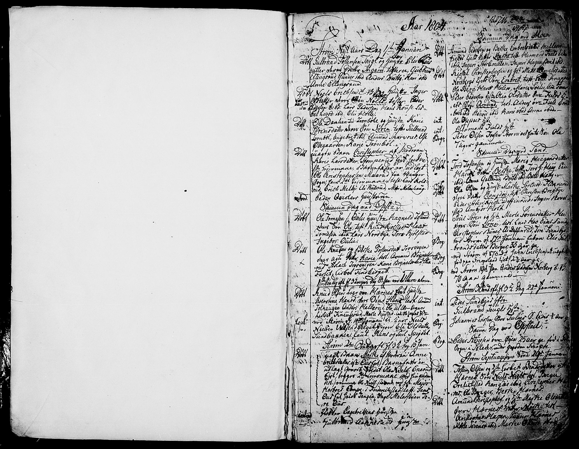 Strøm-Odalen prestekontor, SAH/PREST-028/H/Ha/Haa/L0004: Parish register (official) no. 4, 1804-1810, p. 0-1