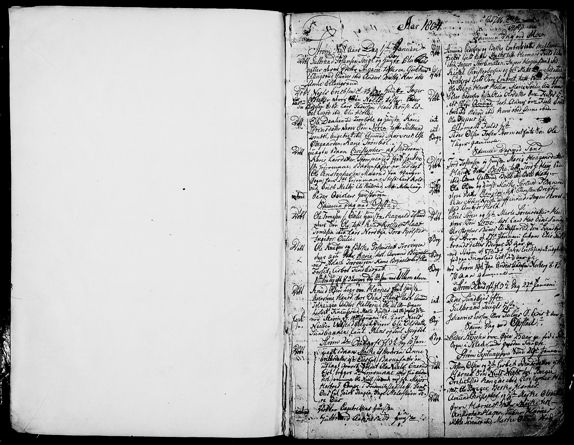 Strøm-Odalen prestekontor, AV/SAH-PREST-028/H/Ha/Haa/L0004: Parish register (official) no. 4, 1804-1810, p. 0-1