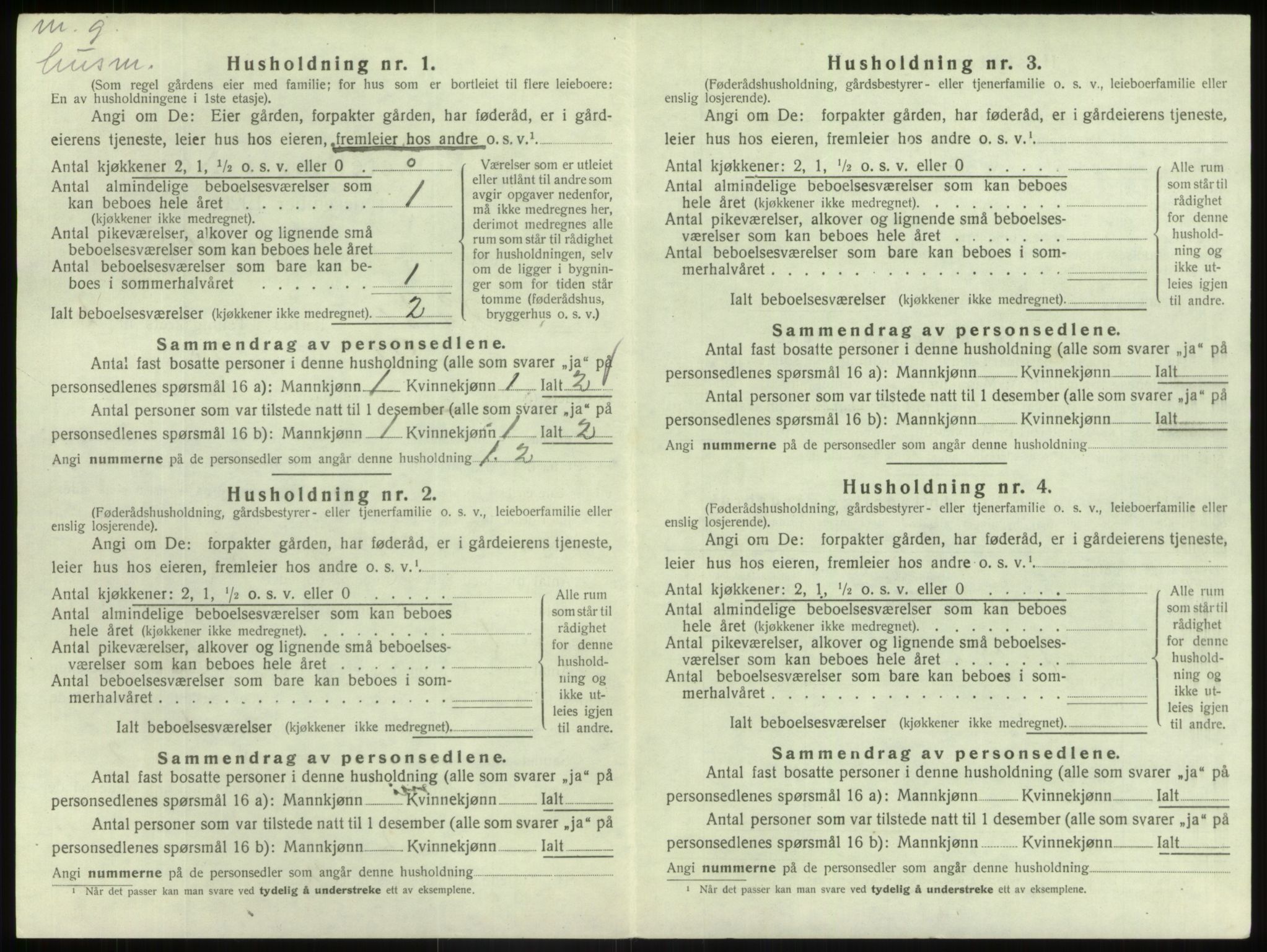 SAB, 1920 census for Hafslo, 1920, p. 766