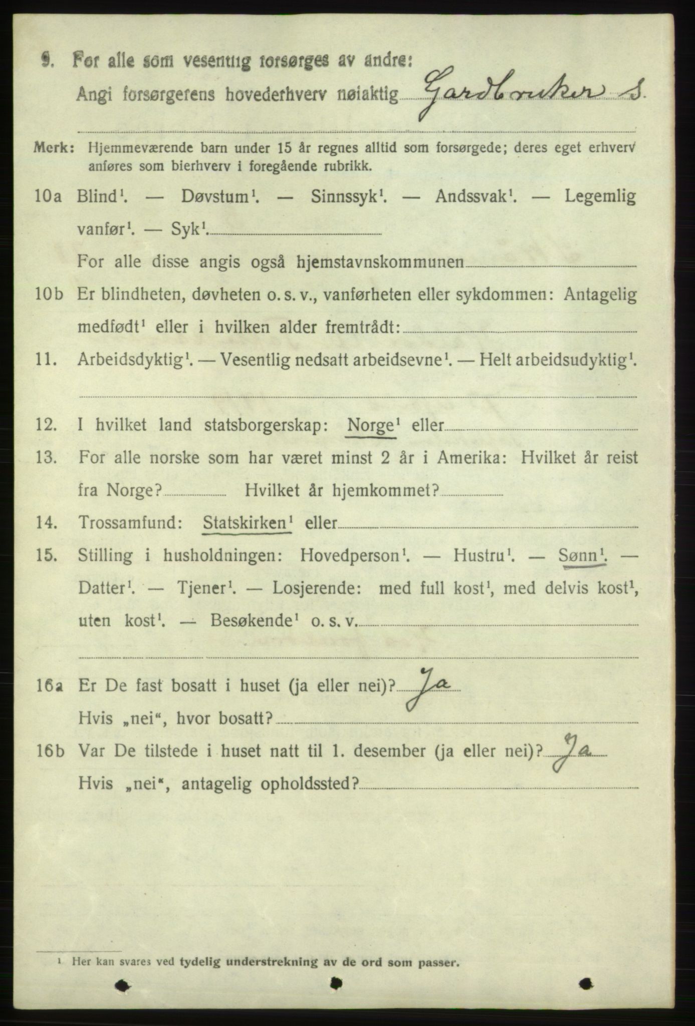 SAB, 1920 census for Skånevik, 1920, p. 7778