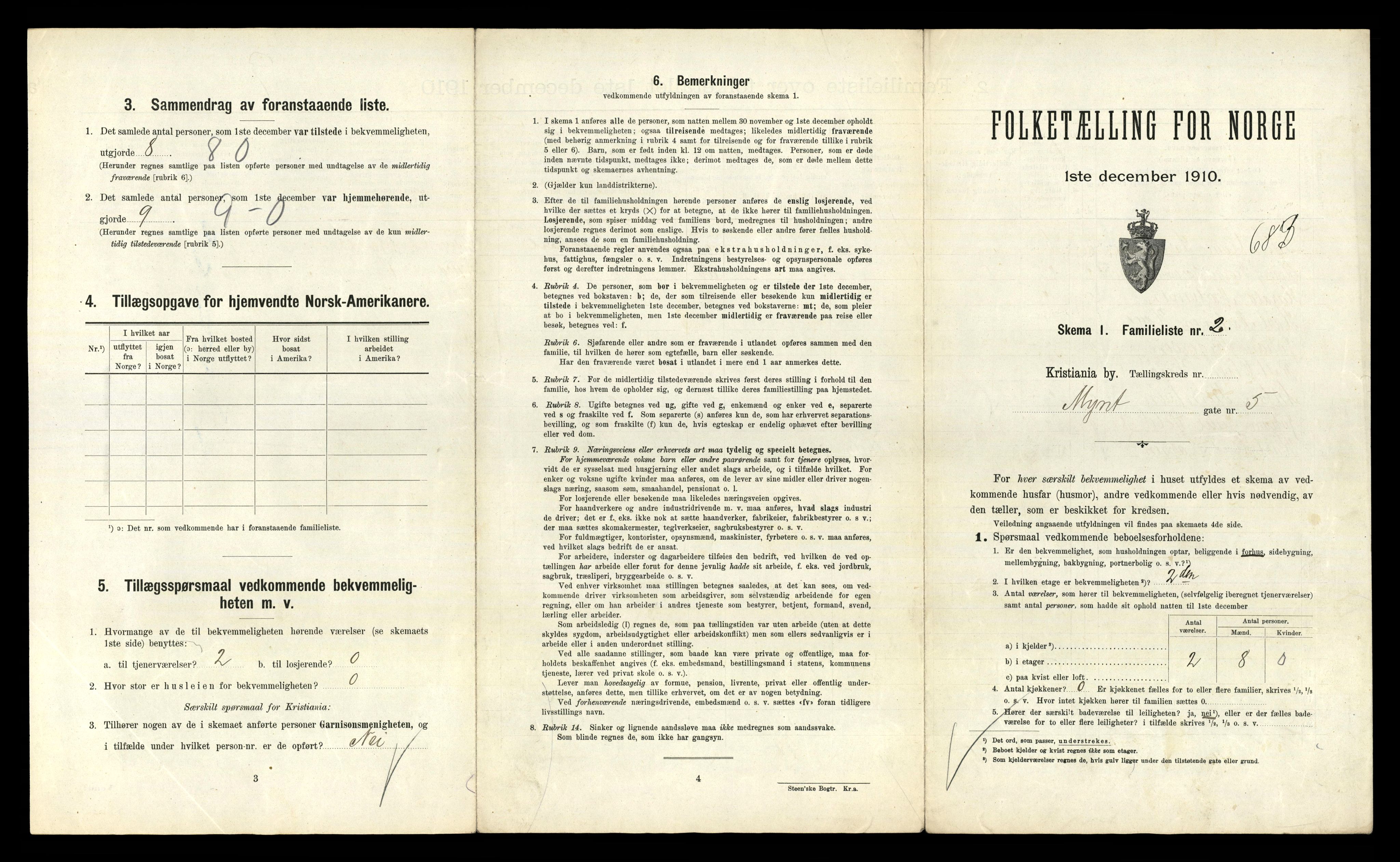 RA, 1910 census for Kristiania, 1910, p. 66661