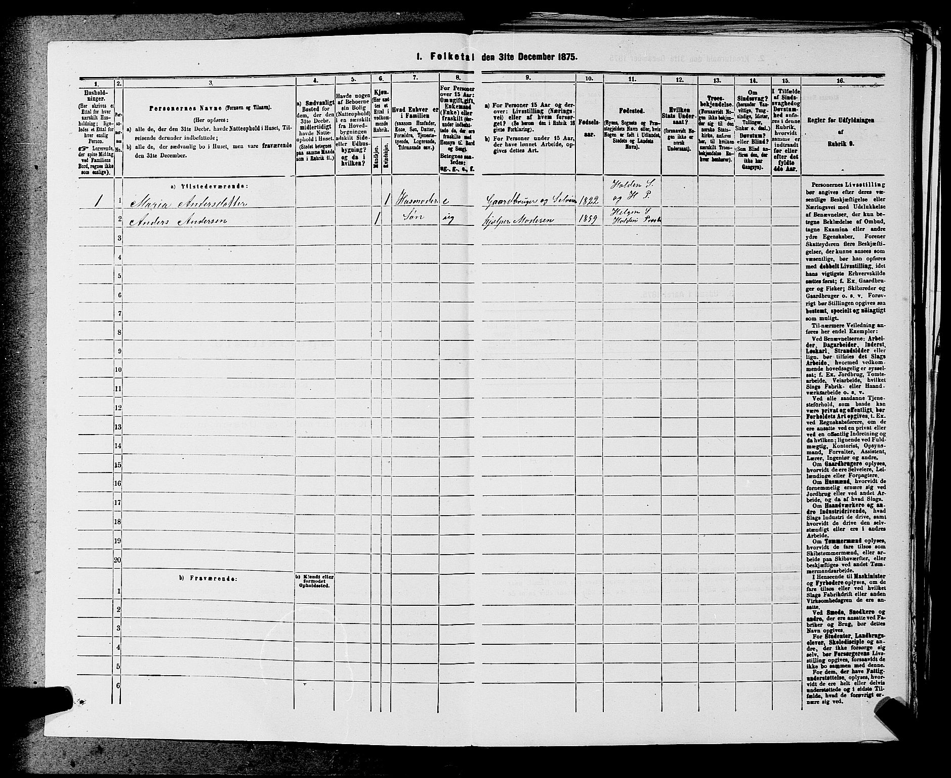 SAKO, 1875 census for 0819P Holla, 1875, p. 704