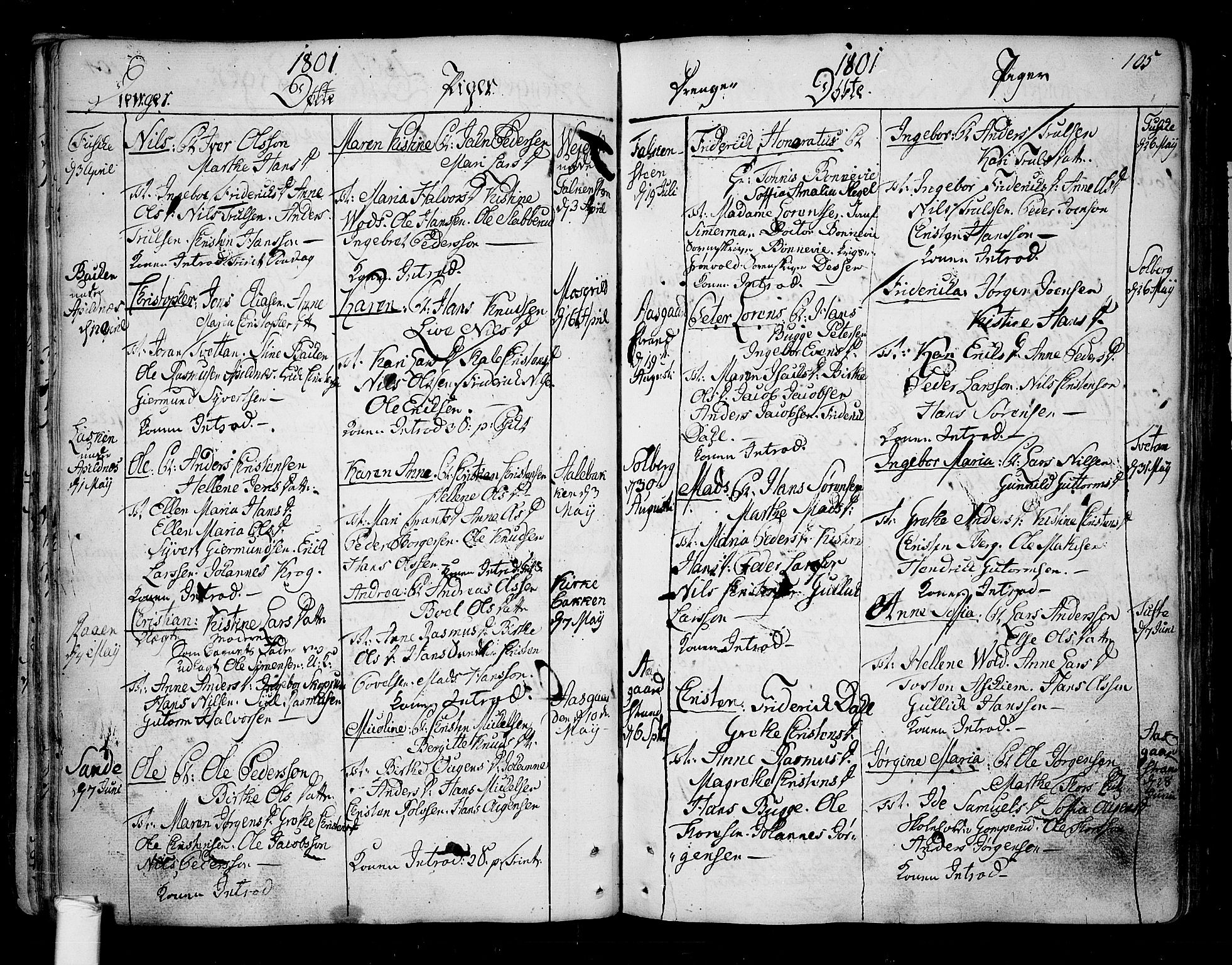Borre kirkebøker, SAKO/A-338/F/Fa/L0002: Parish register (official) no. I 2, 1752-1806, p. 105
