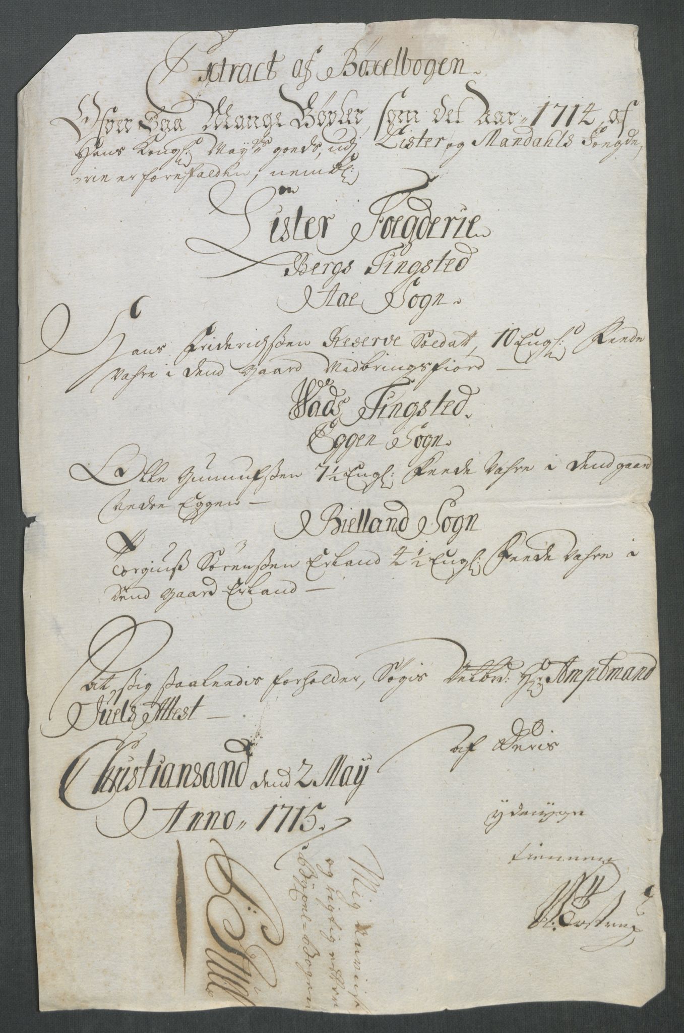 Rentekammeret inntil 1814, Reviderte regnskaper, Fogderegnskap, RA/EA-4092/R43/L2558: Fogderegnskap Lista og Mandal, 1714, p. 100