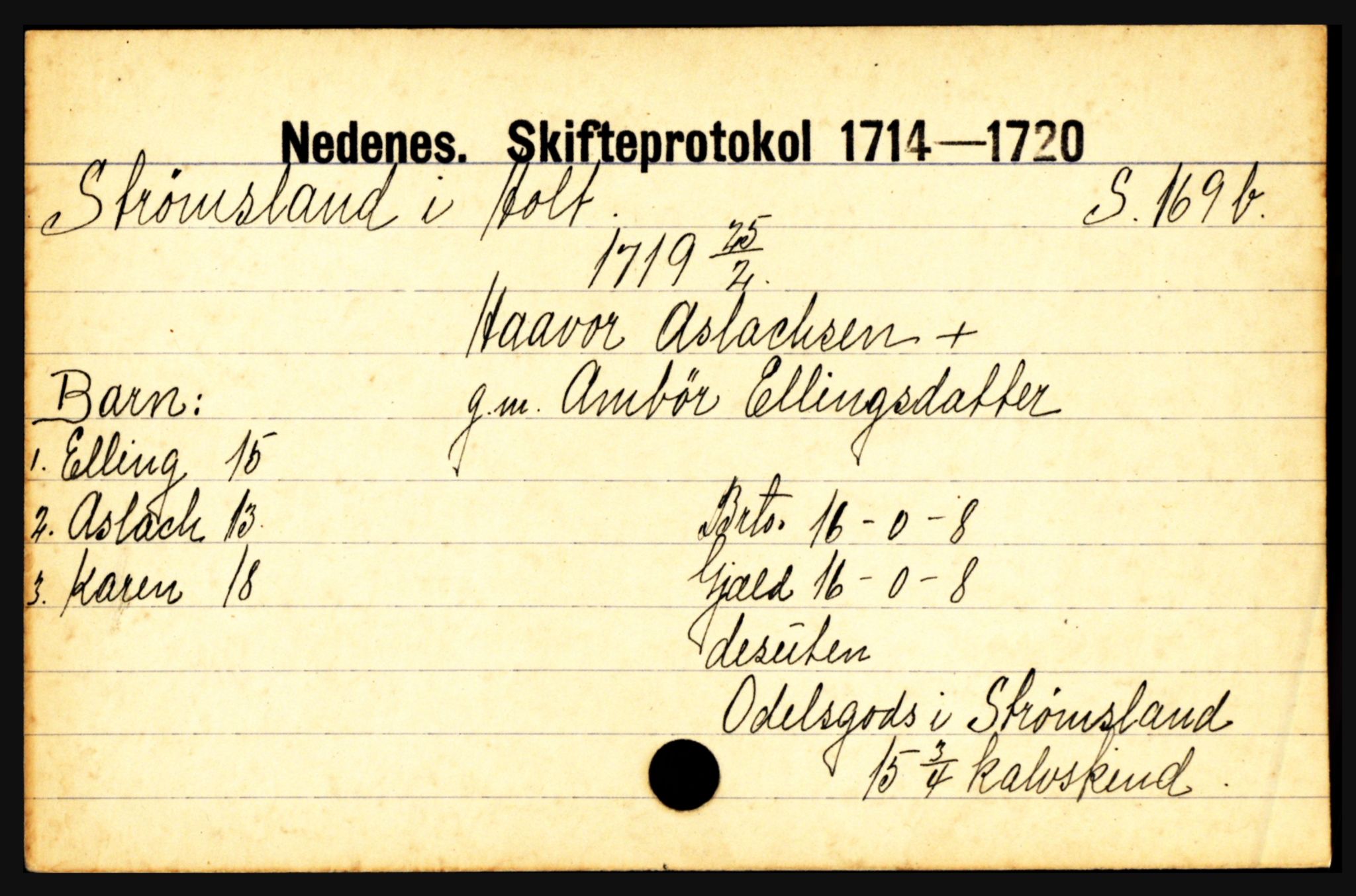 Nedenes sorenskriveri før 1824, AV/SAK-1221-0007/H, p. 28917