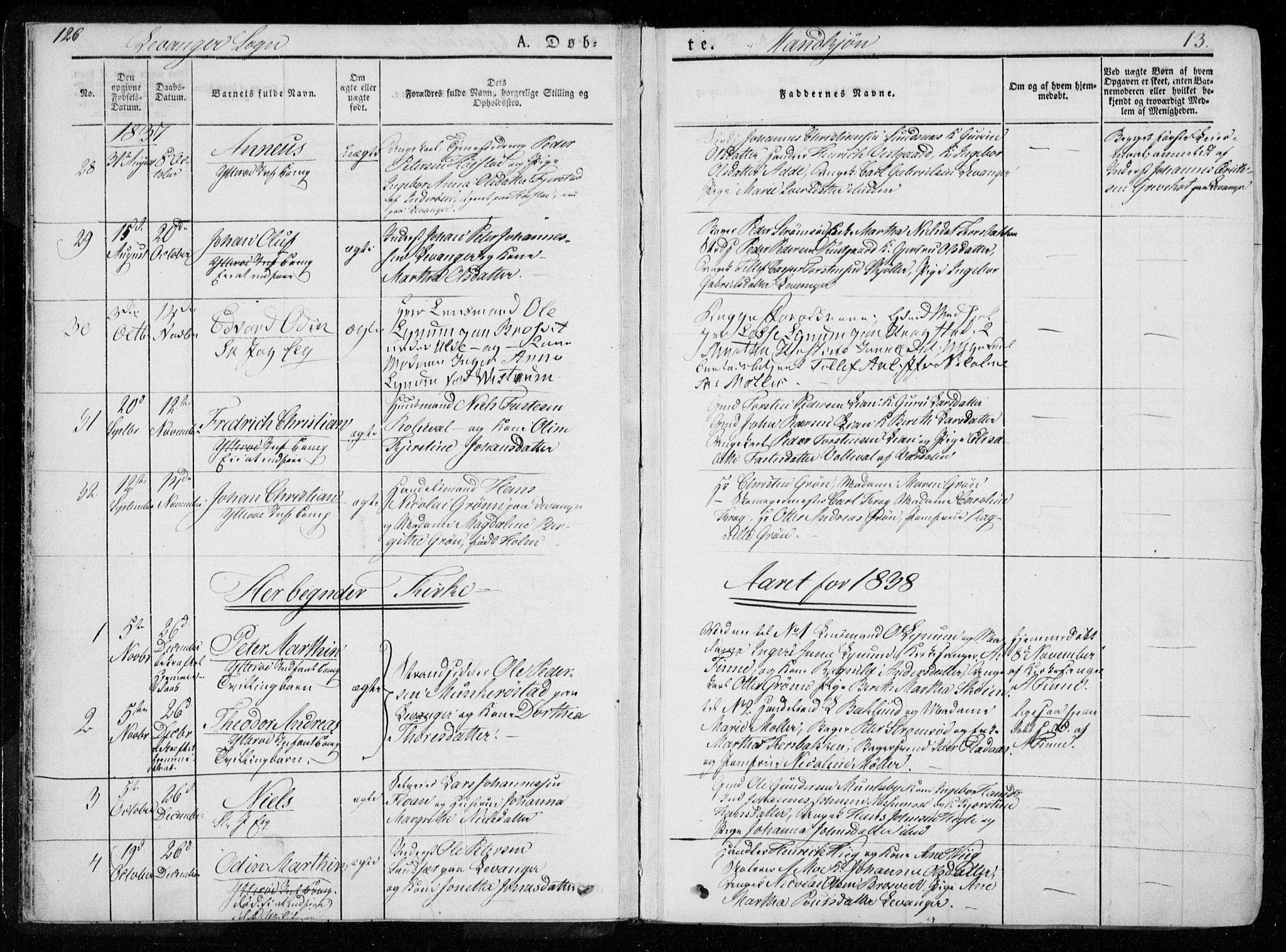 Ministerialprotokoller, klokkerbøker og fødselsregistre - Nord-Trøndelag, AV/SAT-A-1458/720/L0183: Parish register (official) no. 720A01, 1836-1855, p. 13