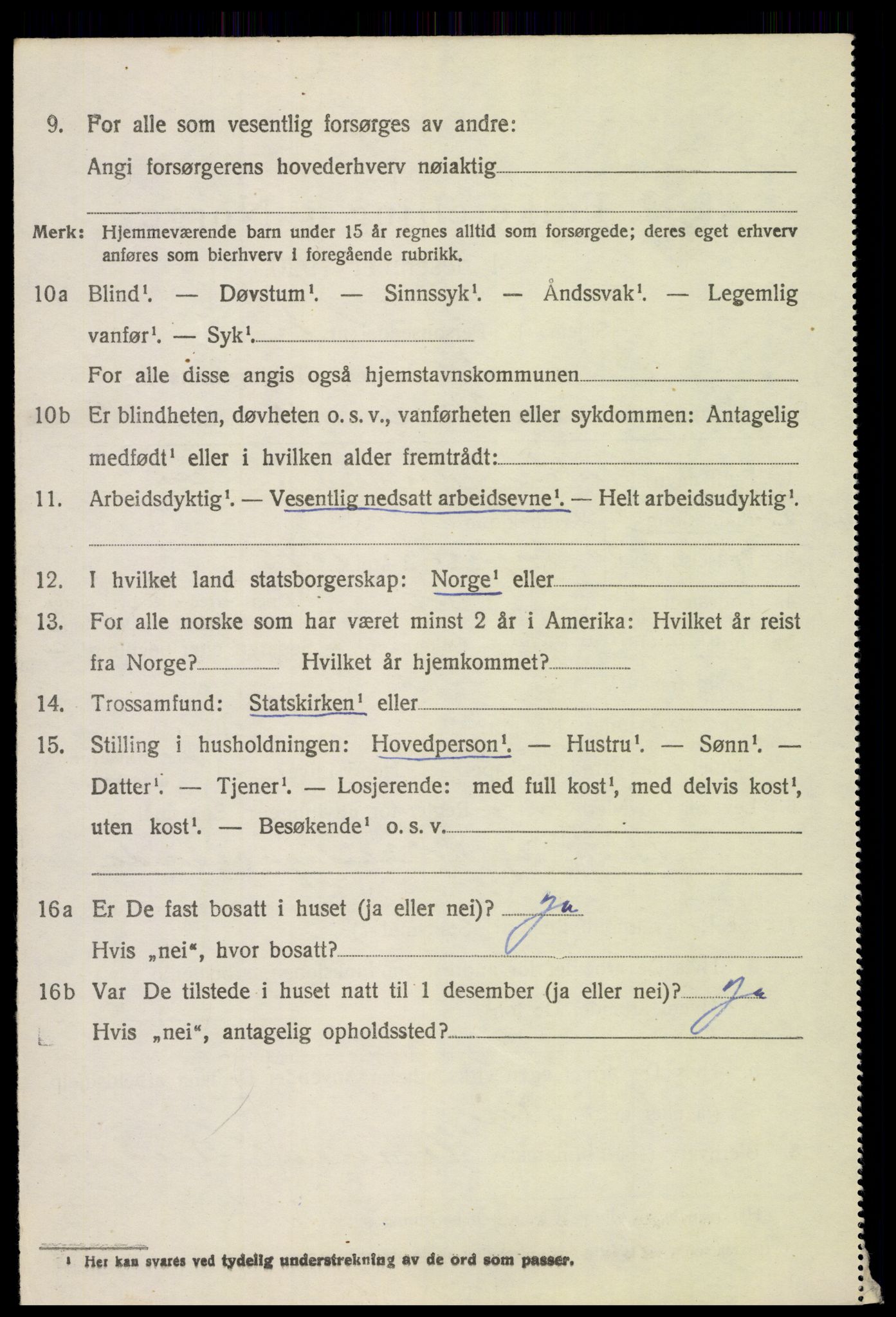 SAH, 1920 census for Biri, 1920, p. 1356