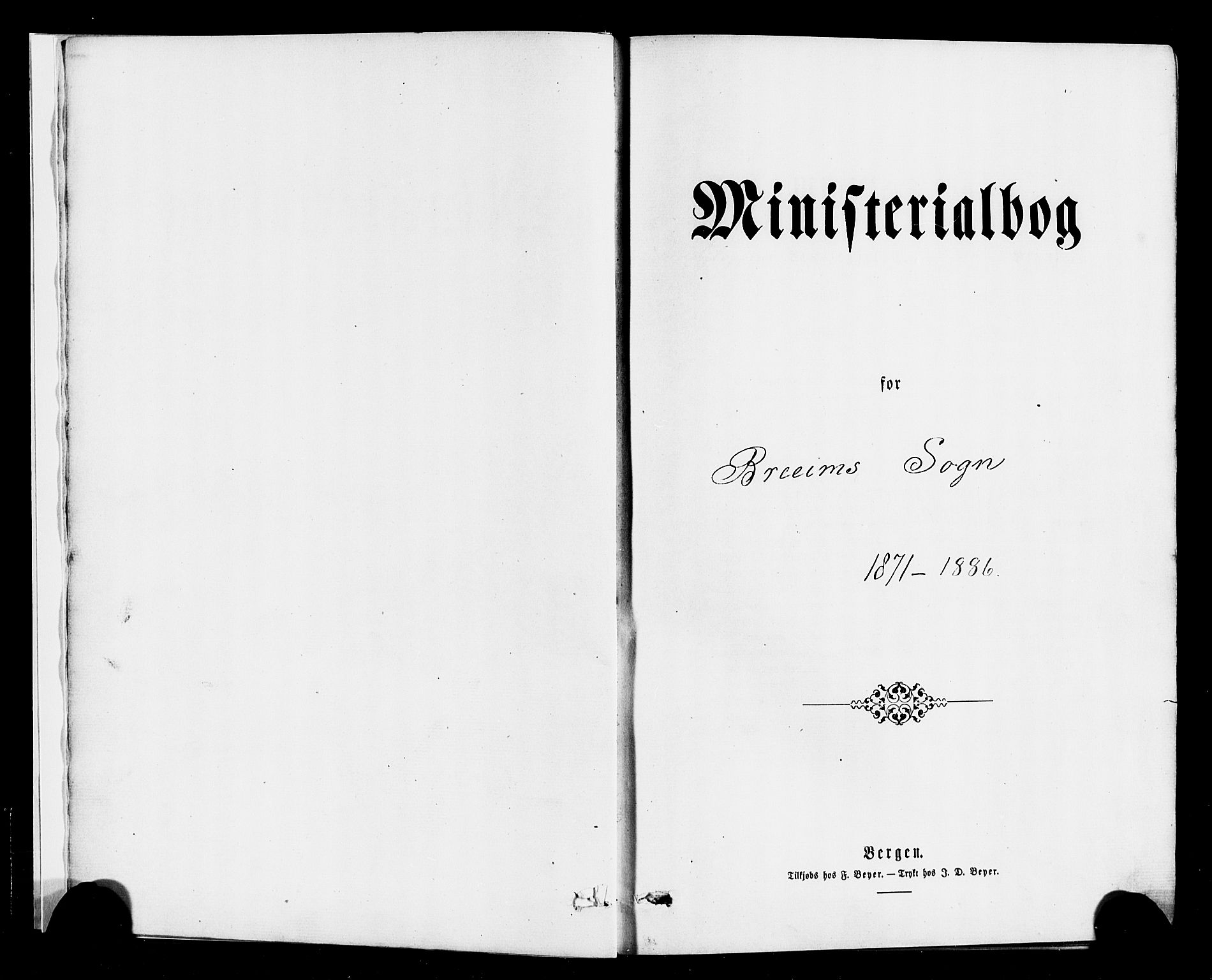 Gloppen sokneprestembete, AV/SAB-A-80101/H/Haa/Haac/L0001: Parish register (official) no. C 1, 1871-1886