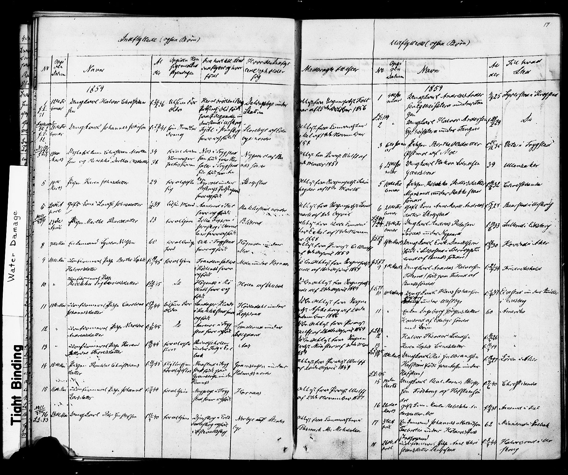 Høland prestekontor Kirkebøker, SAO/A-10346a/F/Fa/L0012.b: Parish register (official) no. I 12B, 1850-1877, p. 17