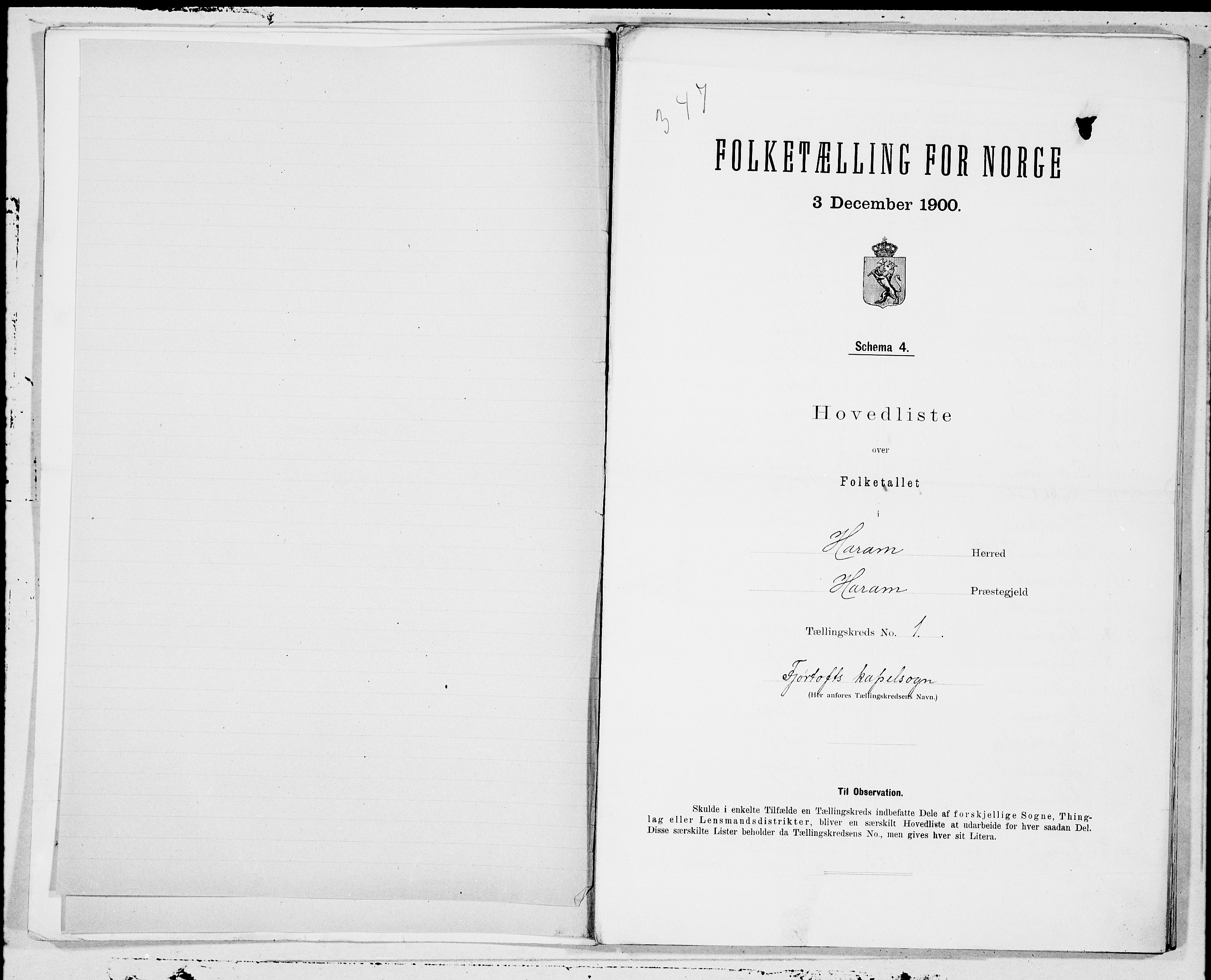 SAT, 1900 census for Haram, 1900, p. 2