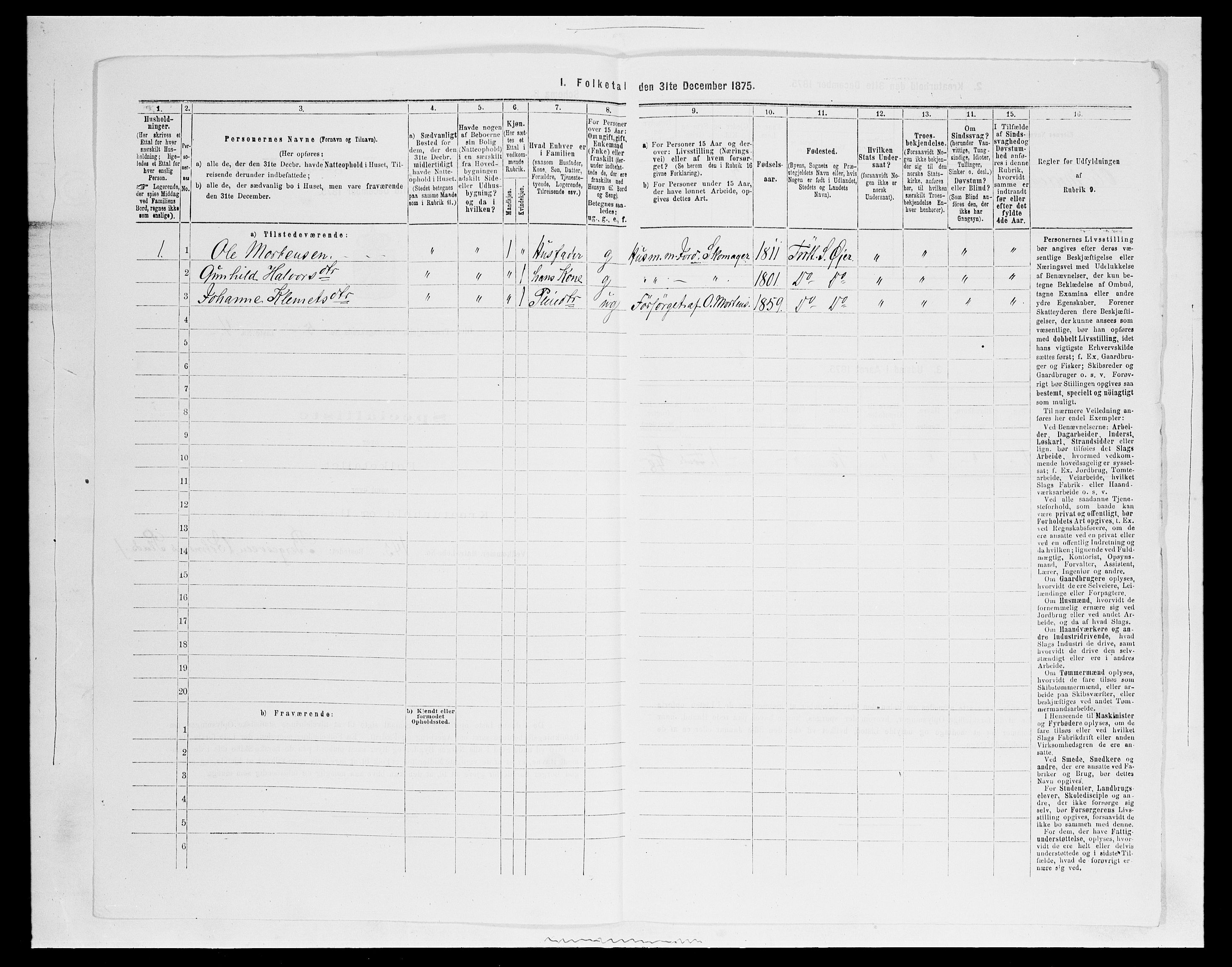 SAH, 1875 census for 0521P Øyer, 1875, p. 963