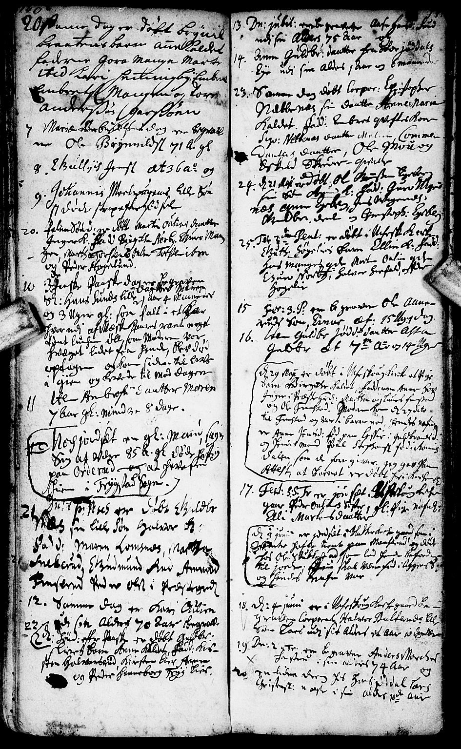 Aurskog prestekontor Kirkebøker, SAO/A-10304a/F/Fa/L0001: Parish register (official) no. I 1, 1707-1735, p. 140-141