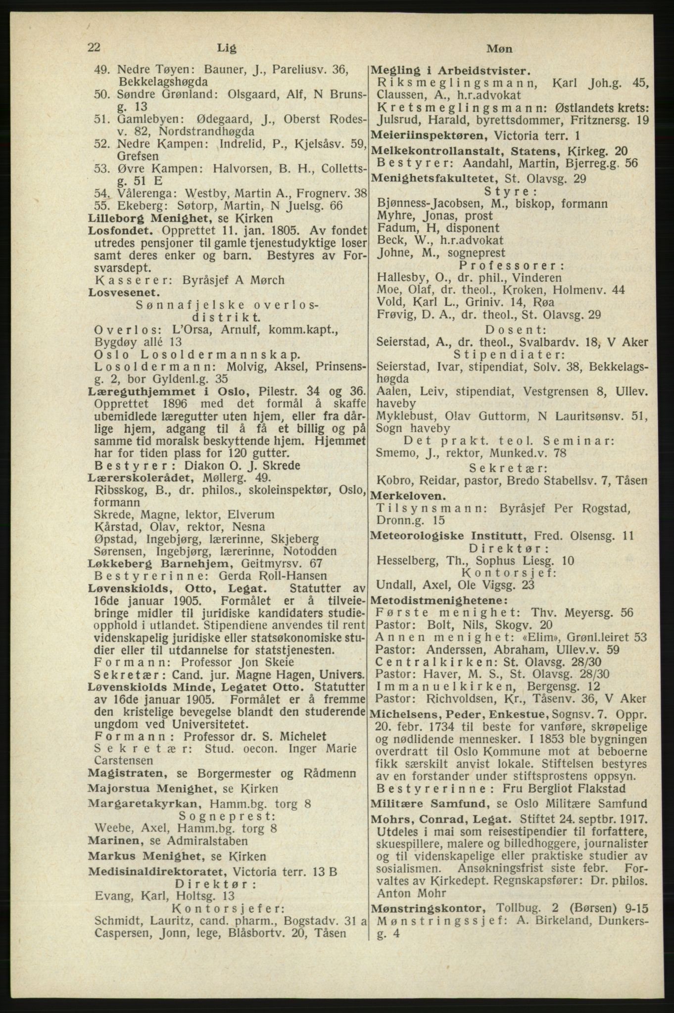 Kristiania/Oslo adressebok, PUBL/-, 1940, p. 38