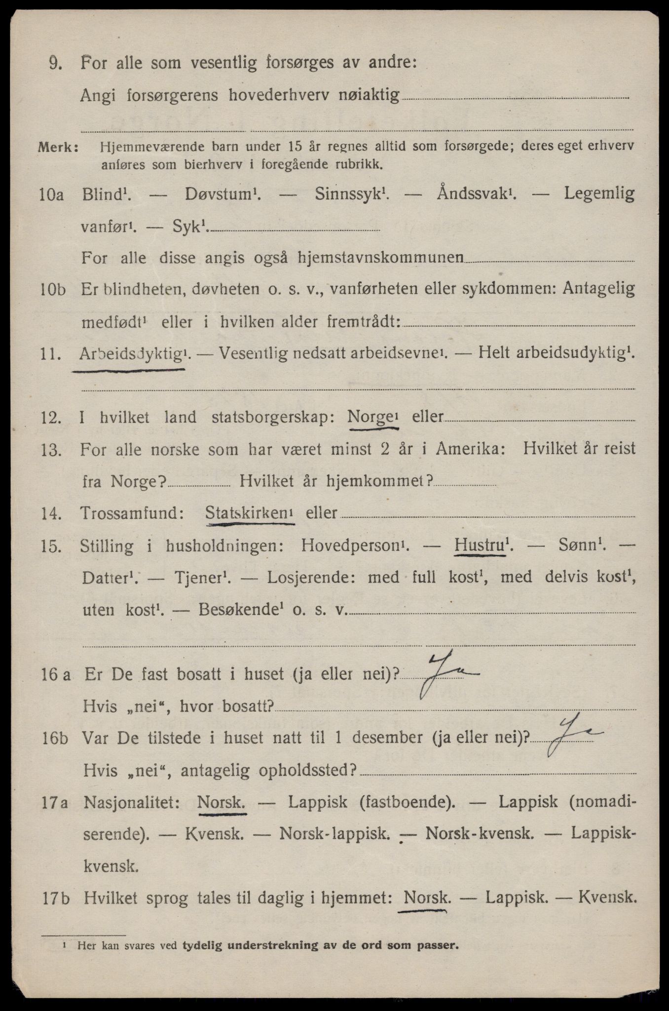 SAT, 1920 census for Buksnes, 1920, p. 1988