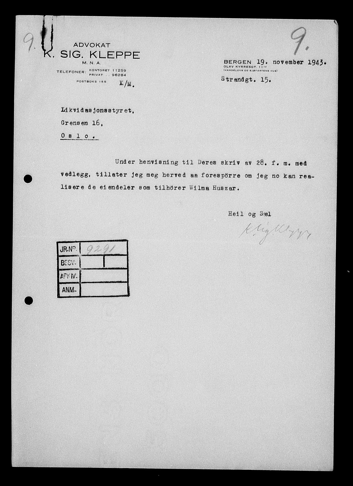 Justisdepartementet, Tilbakeføringskontoret for inndratte formuer, RA/S-1564/H/Hc/Hcd/L0999: --, 1945-1947, p. 173