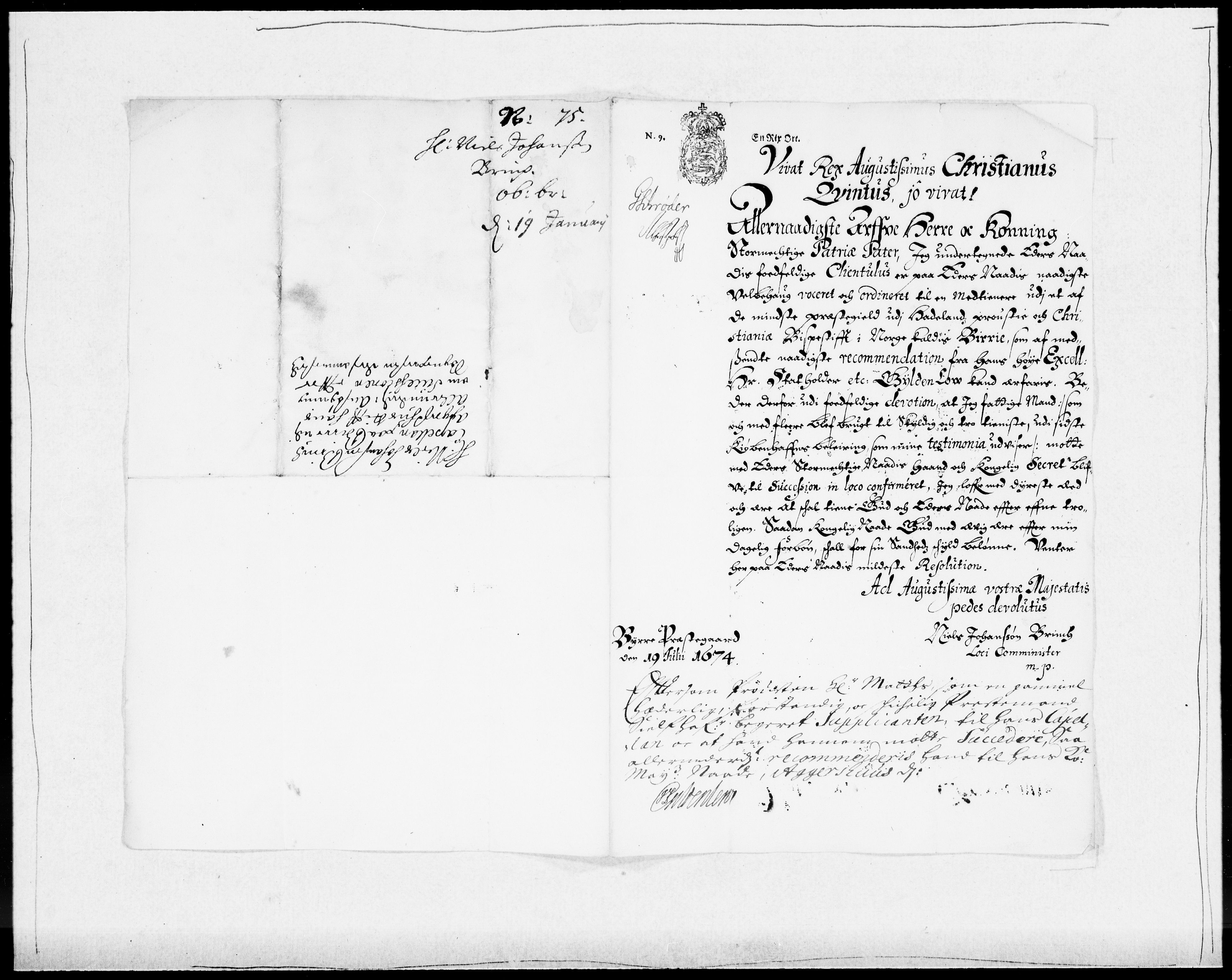 Danske Kanselli 1572-1799, AV/RA-EA-3023/F/Fc/Fcc/Fcca/L0032: Norske innlegg 1572-1799, 1674-1680, p. 139