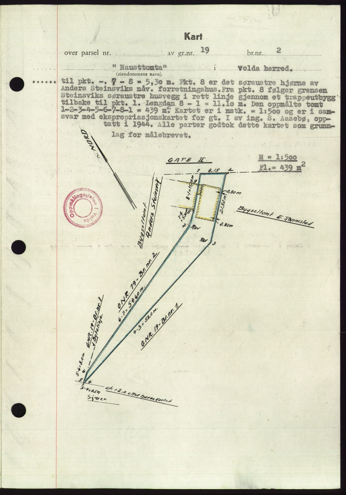 Søre Sunnmøre sorenskriveri, SAT/A-4122/1/2/2C/L0087: Mortgage book no. 13A, 1950-1950, Diary no: : 1822/1950