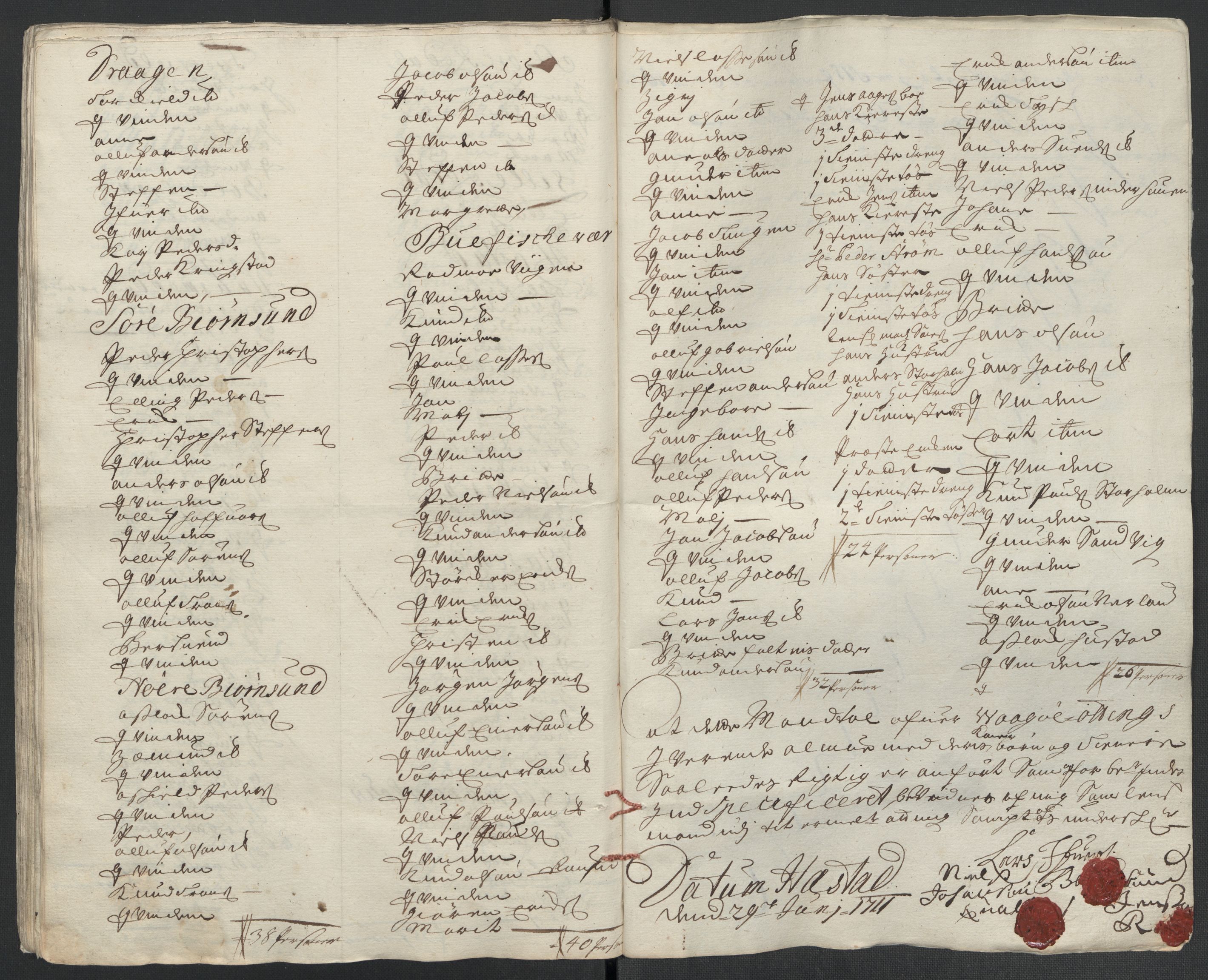 Rentekammeret inntil 1814, Reviderte regnskaper, Fogderegnskap, RA/EA-4092/R55/L3660: Fogderegnskap Romsdal, 1711, p. 211