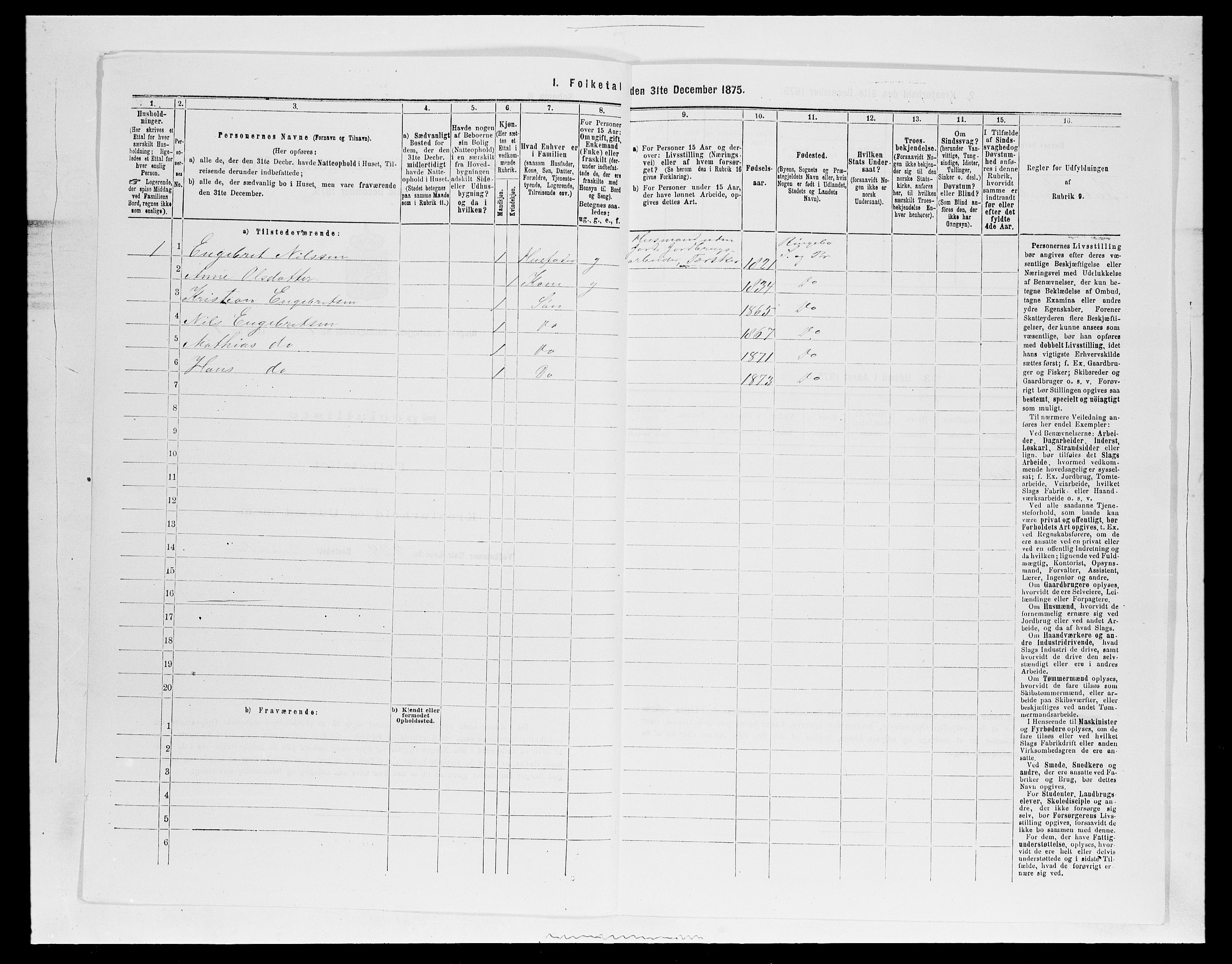 SAH, 1875 census for 0520P Ringebu, 1875, p. 1273