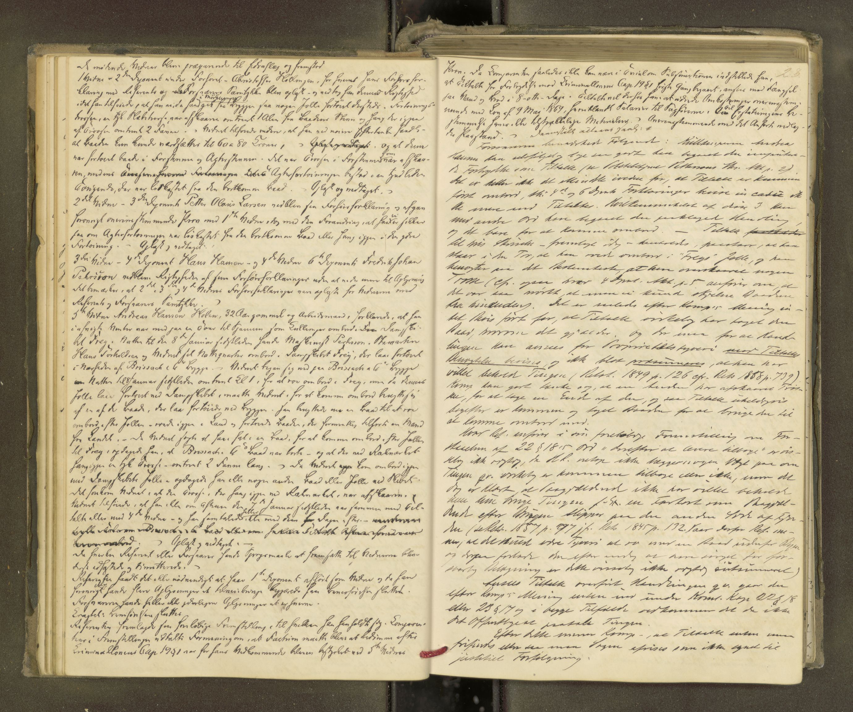 Molde byfogd, AV/SAT-A-0025/1/1A/L0012: Justisprotokoll, 1879-1890, p. 27b-28a